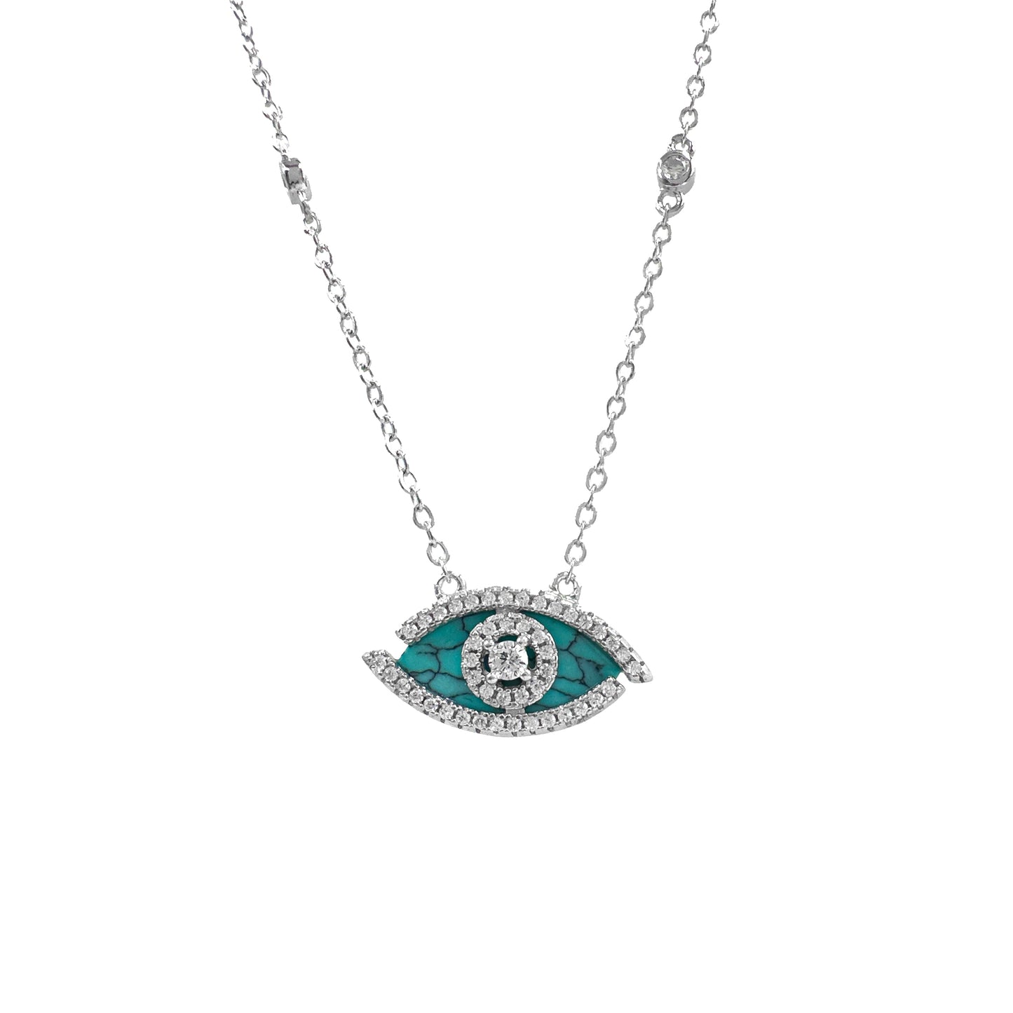 Turquoise Detail Eye Necklace