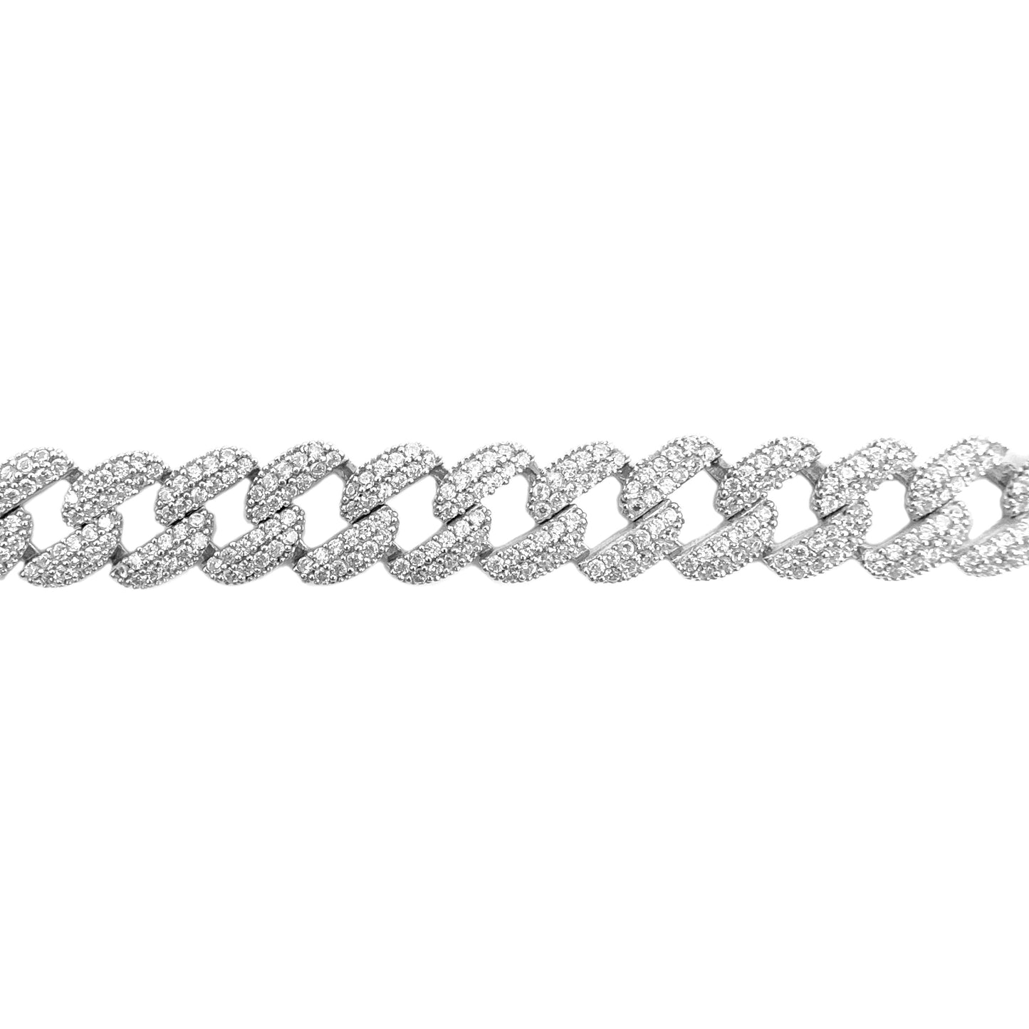 Wide Spaced Stone Gurmet Bracelet