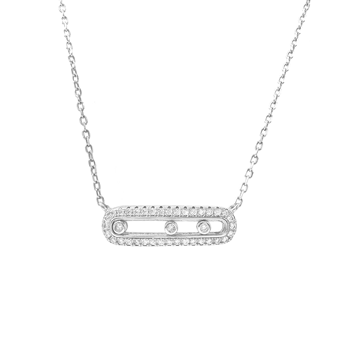 Triple Medium Size Mes Necklace