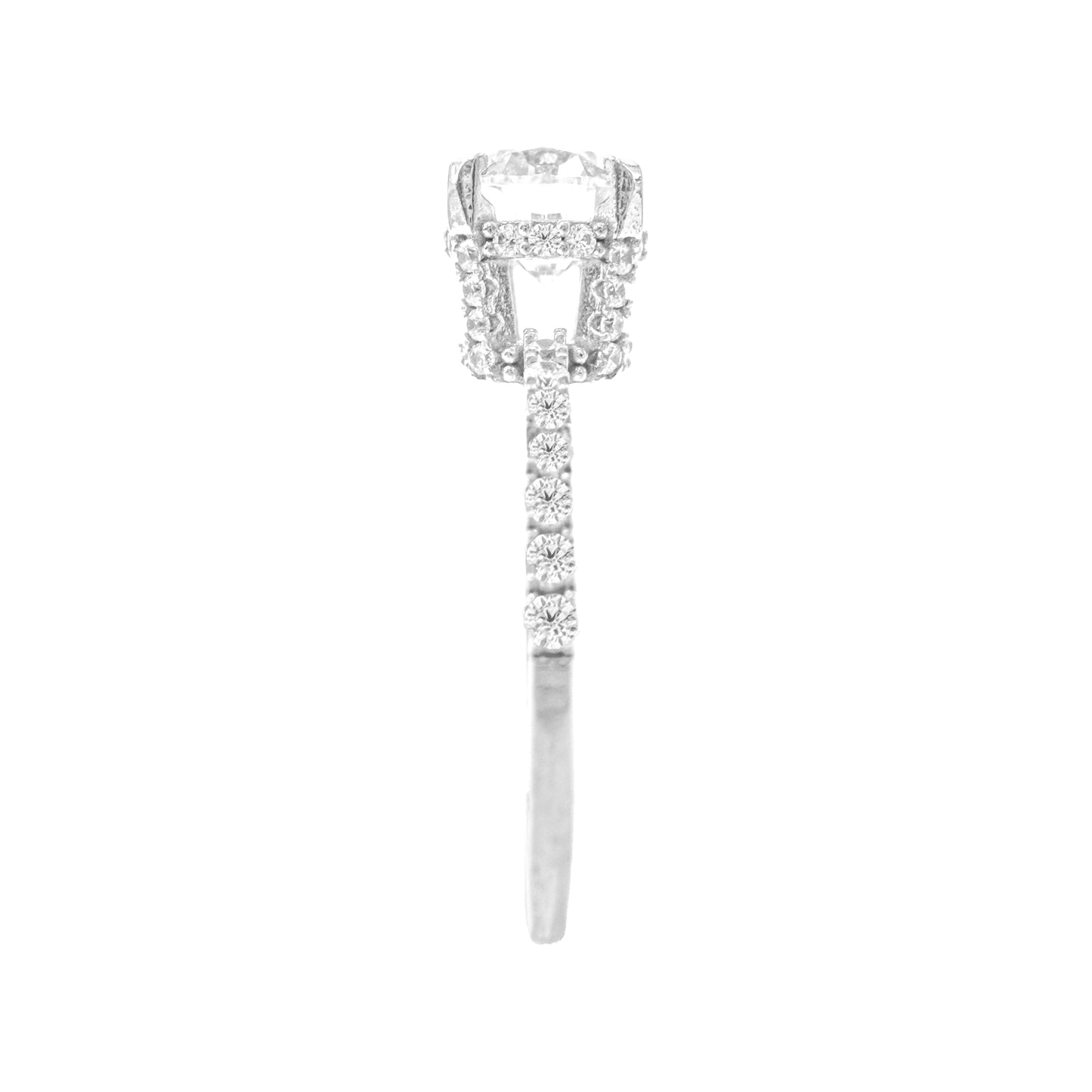 One Carat Moissanite Designer Solitaire Ring