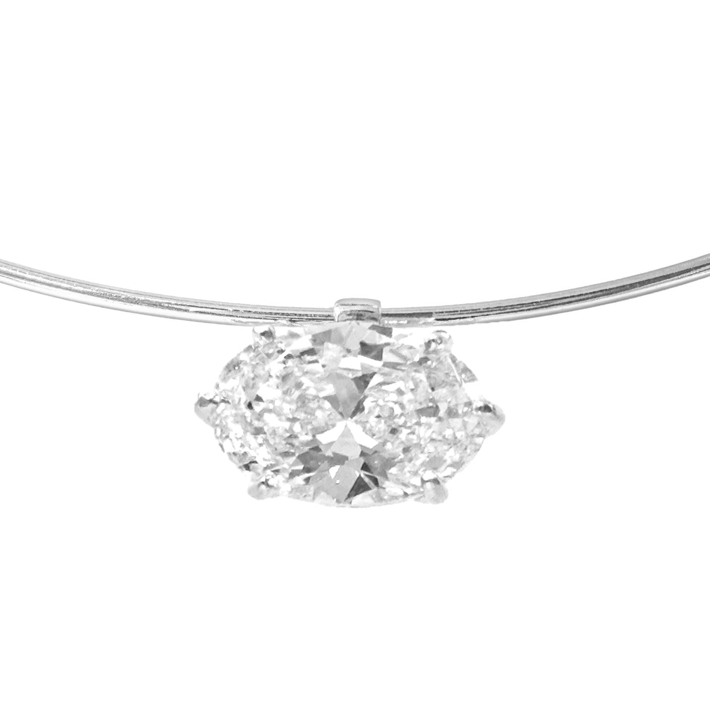 Designer Oval Cut Choker Necklace