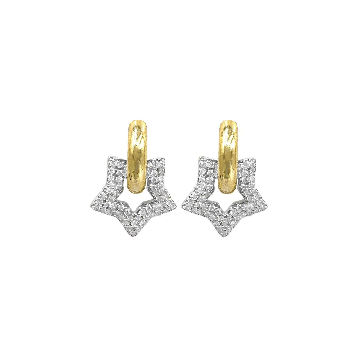 Stone Star Earrings