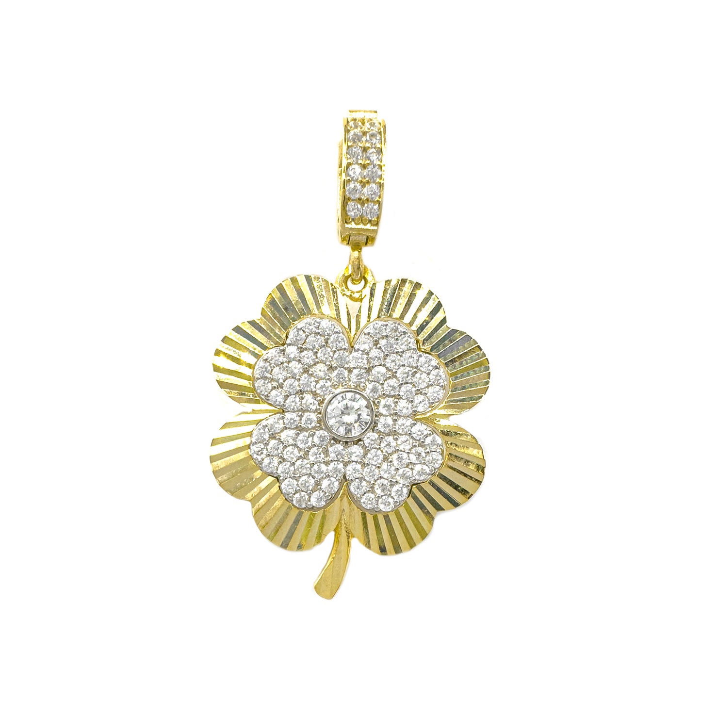 Laser Cut Clover Pendant / Charm