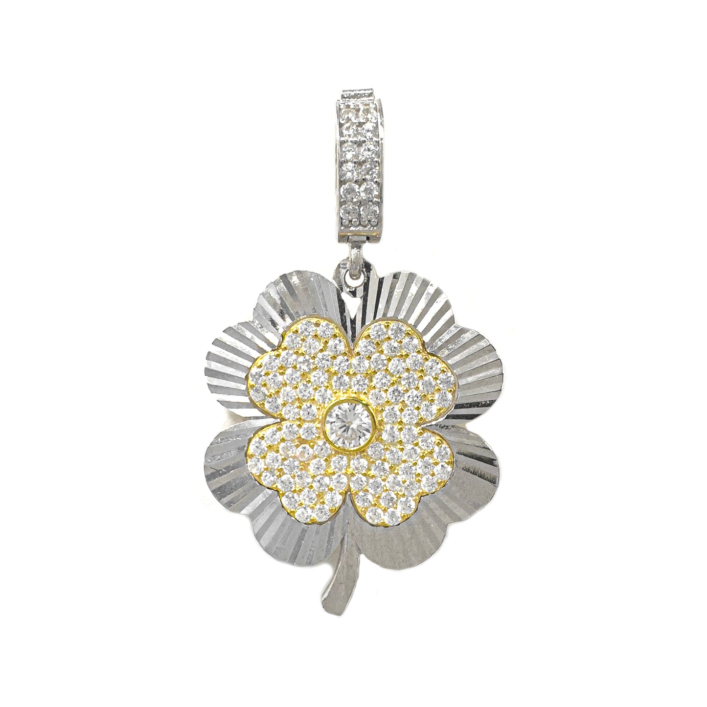 Laser Cut Clover Pendant / Charm