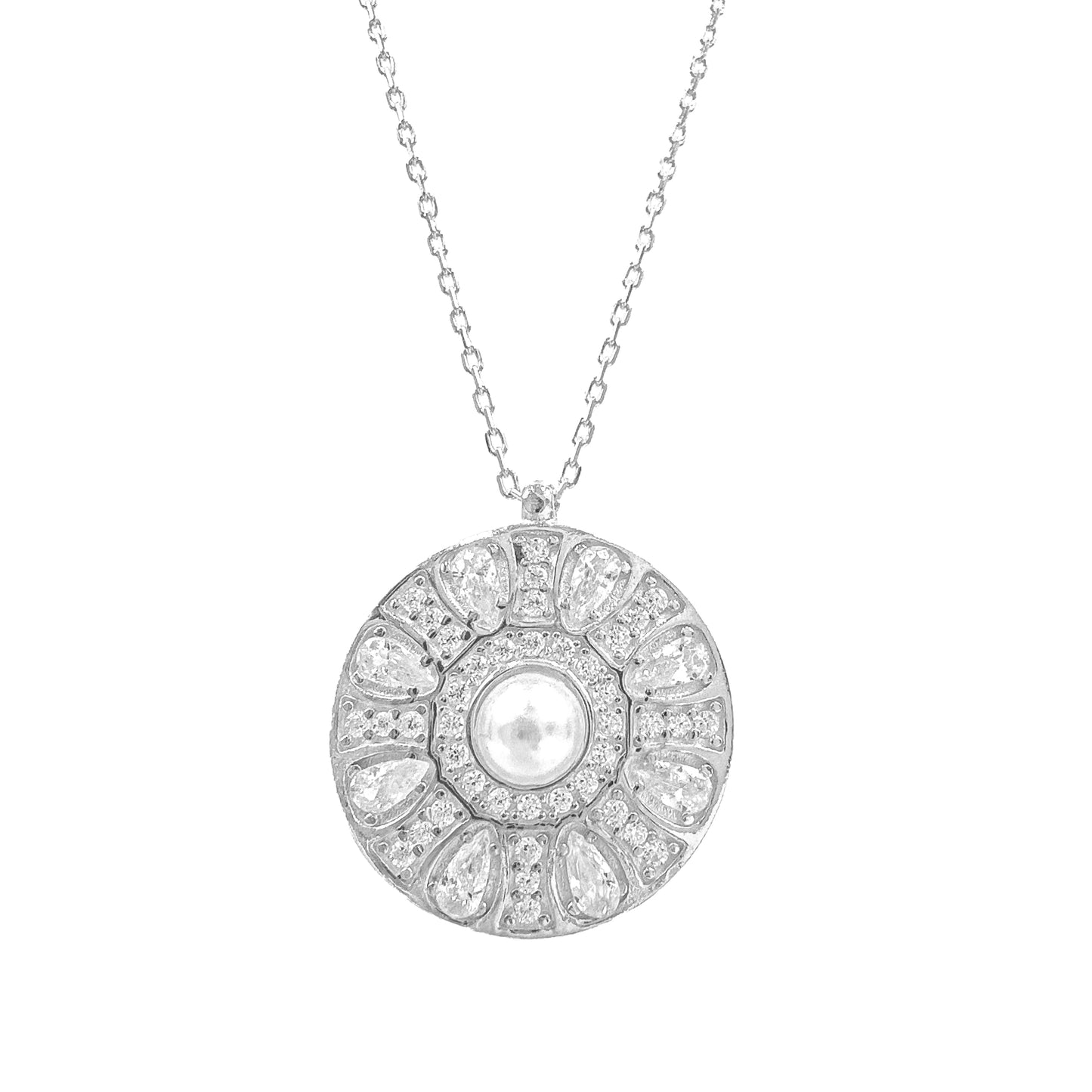 Pearl Vintage Stone Necklace