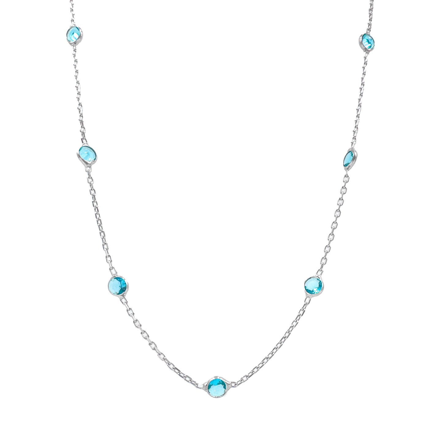 Aqua Stone Designer Chain