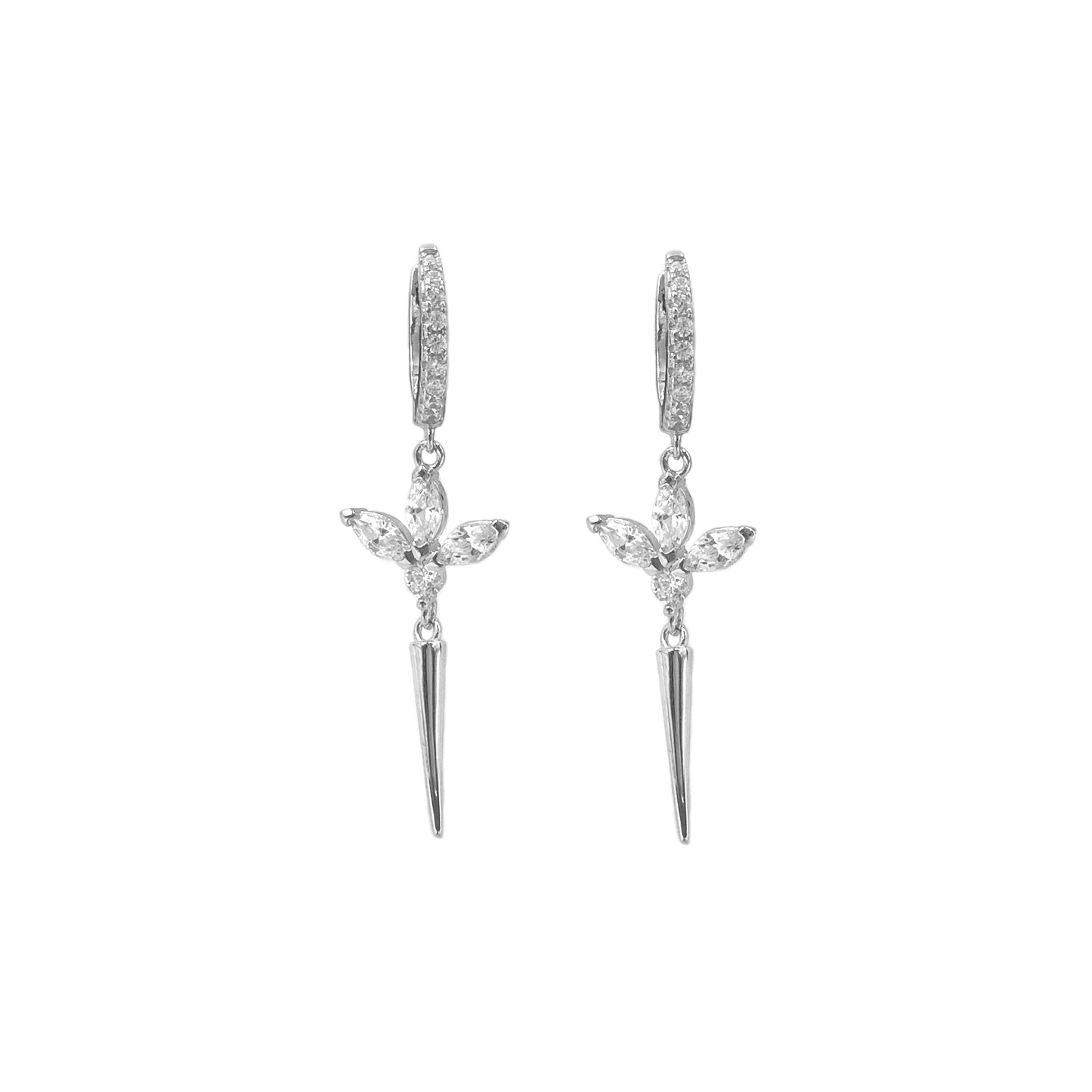 Marquise Stone Dangle Earrings