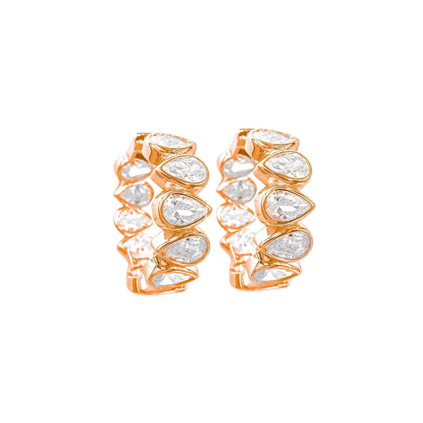 Water Drop Hoop Earrings