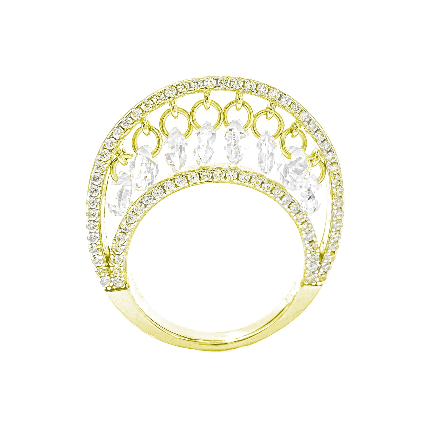 Dangling Stone Ring