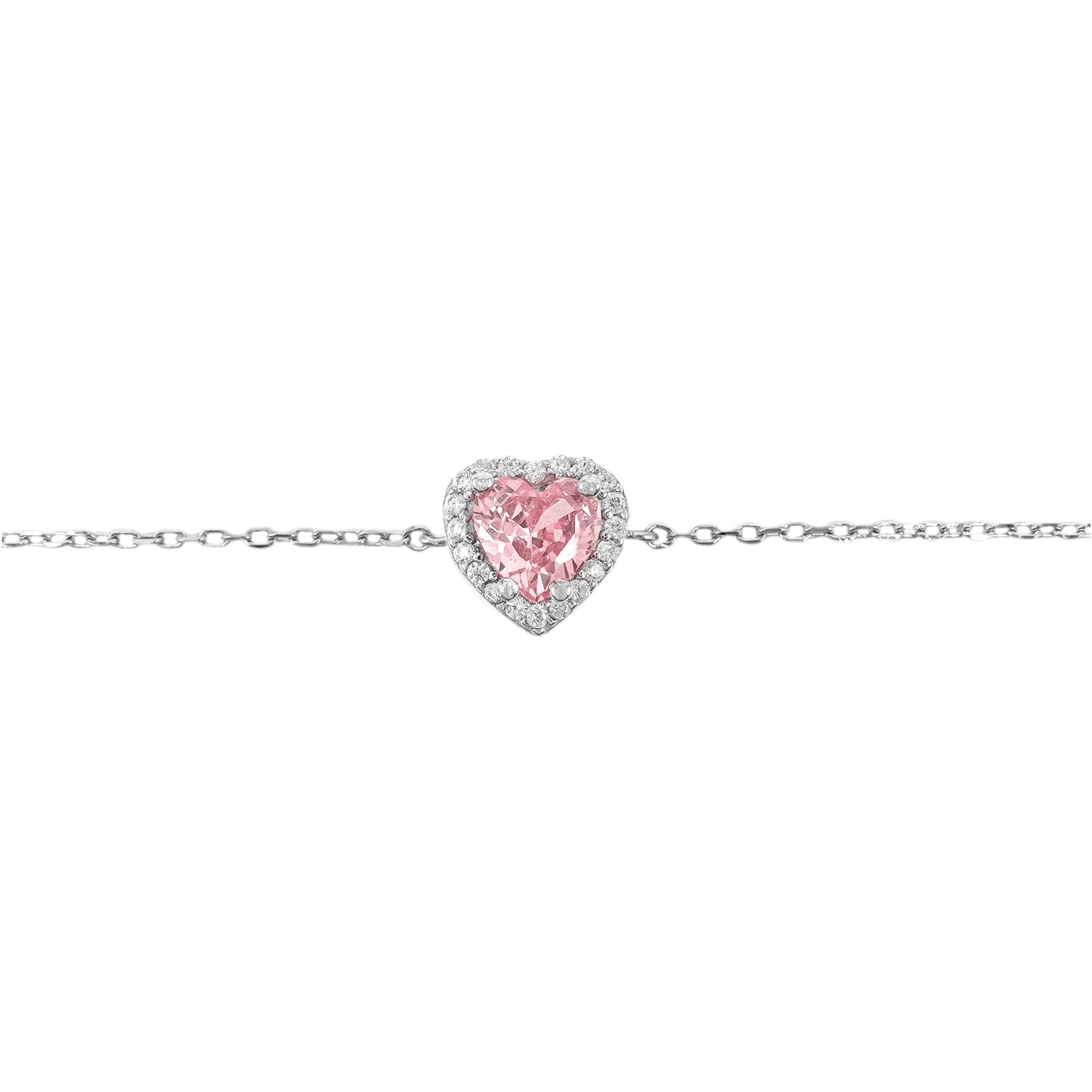 Colorful Stone Heart Bracelet