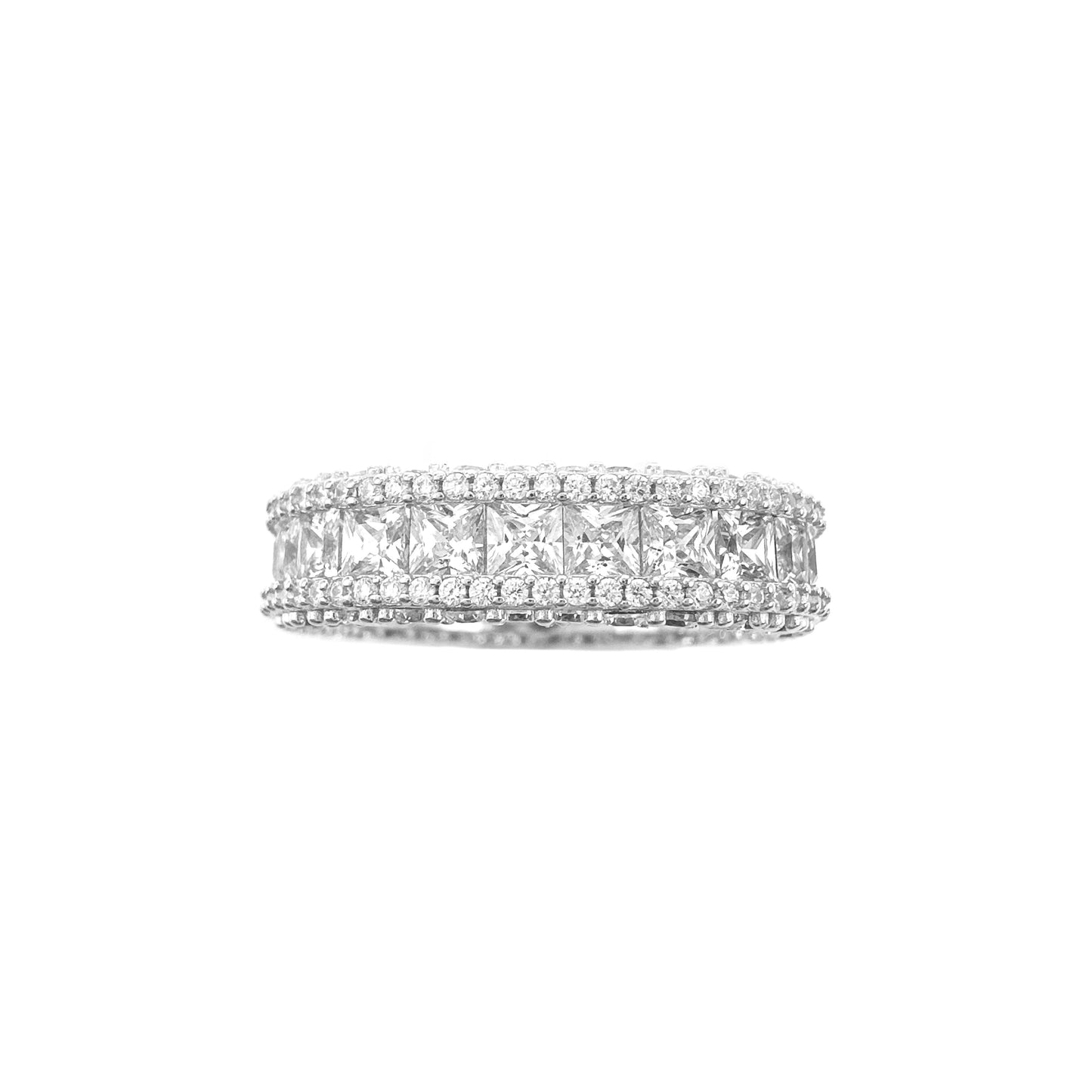 Square Stone Eternity Ring