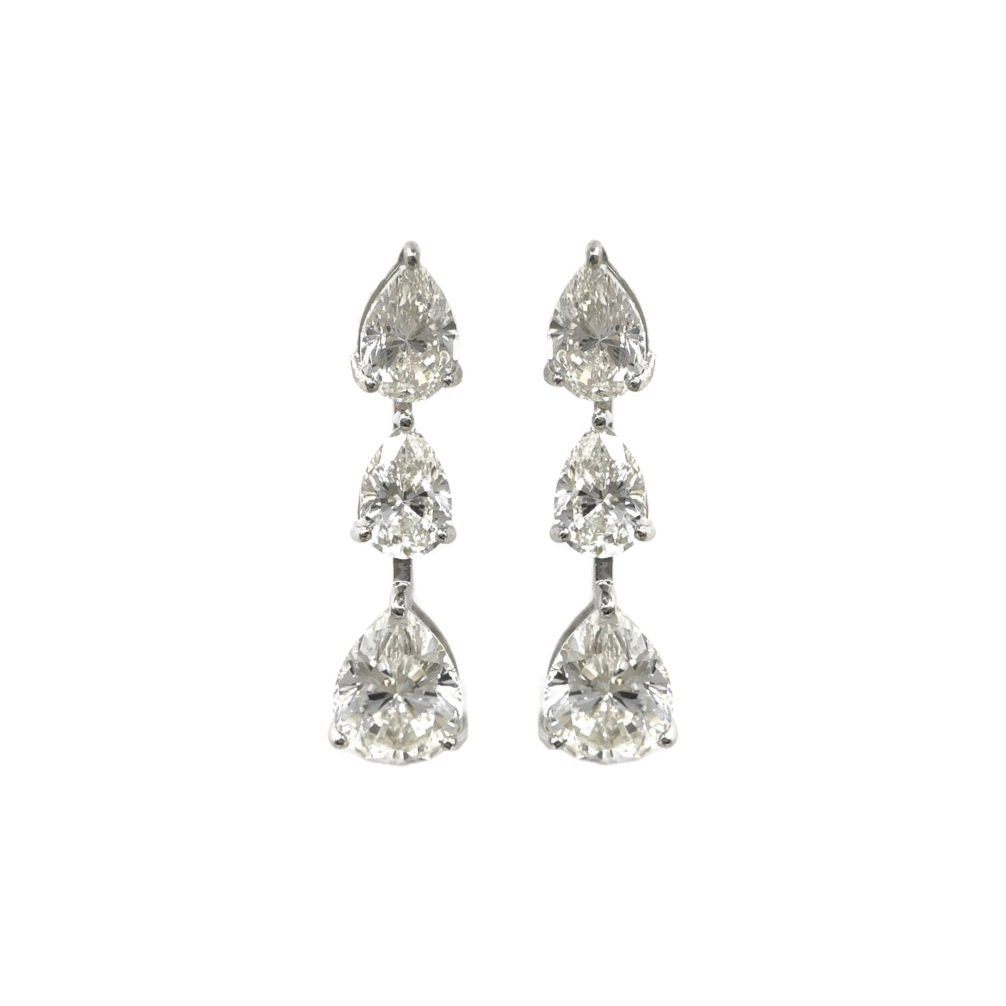 Dangling G-Color Drop Stone Earrings