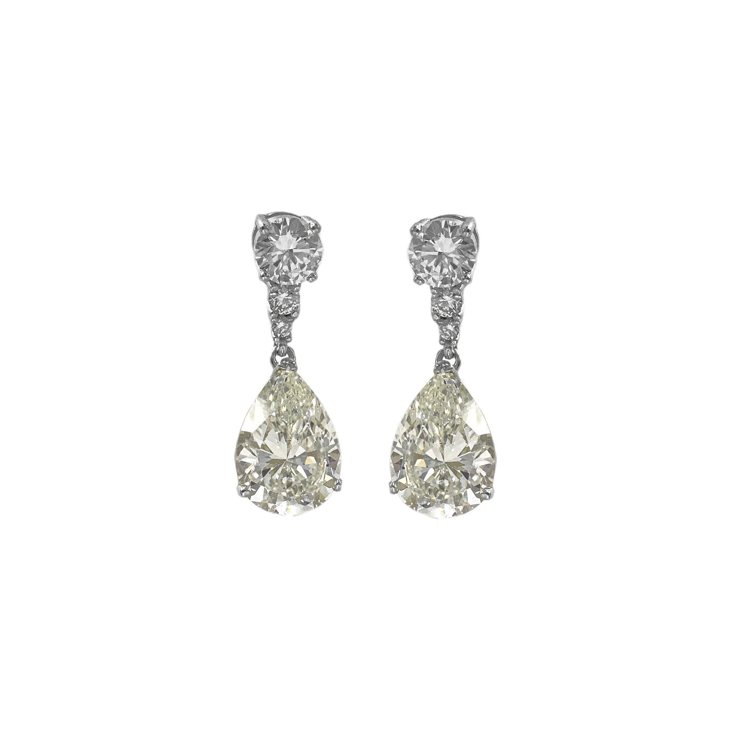 G-Color Stone Pin Earrings