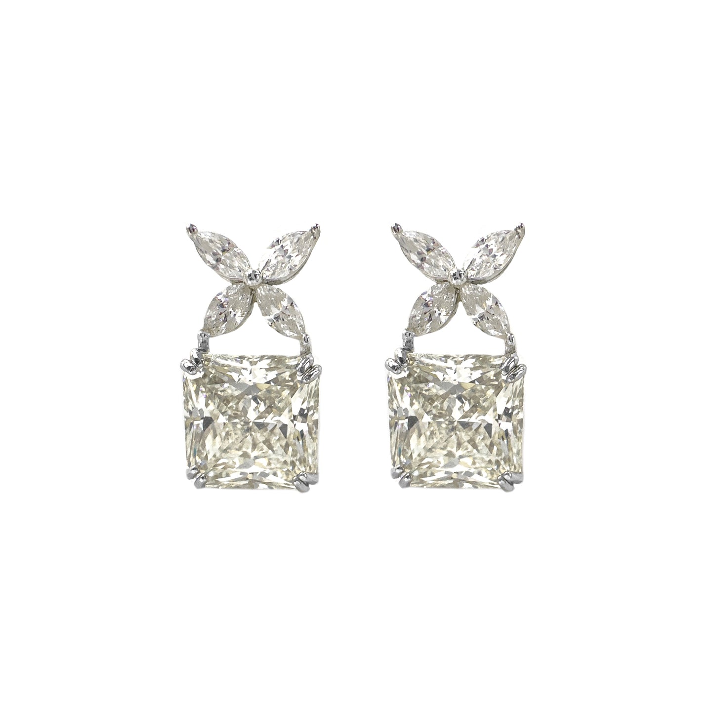 Marquise Stone G-Color Earrings