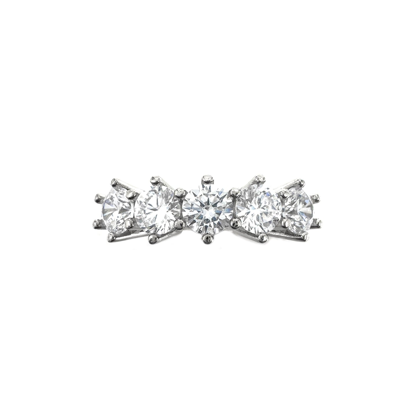 Six Prong Five Stone Ring