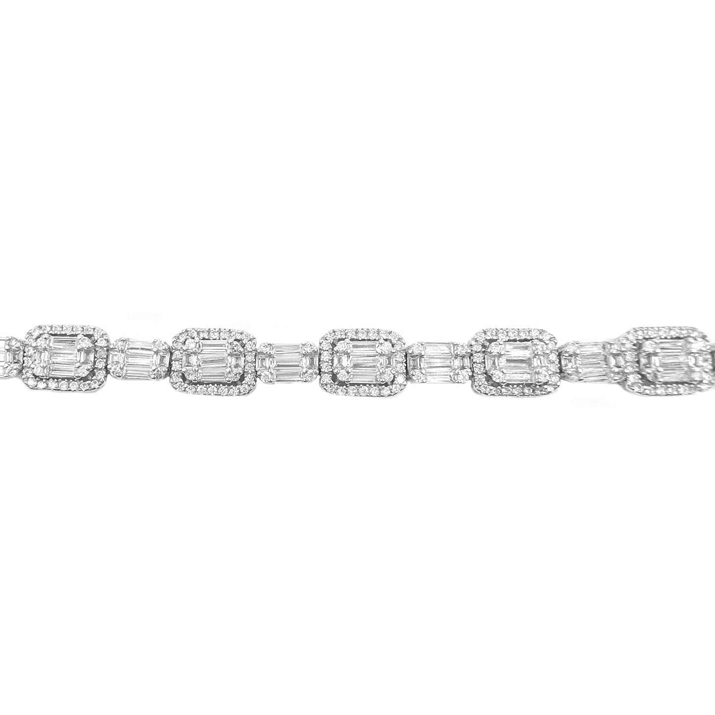 Big Small Baguette Tennis Bracelet