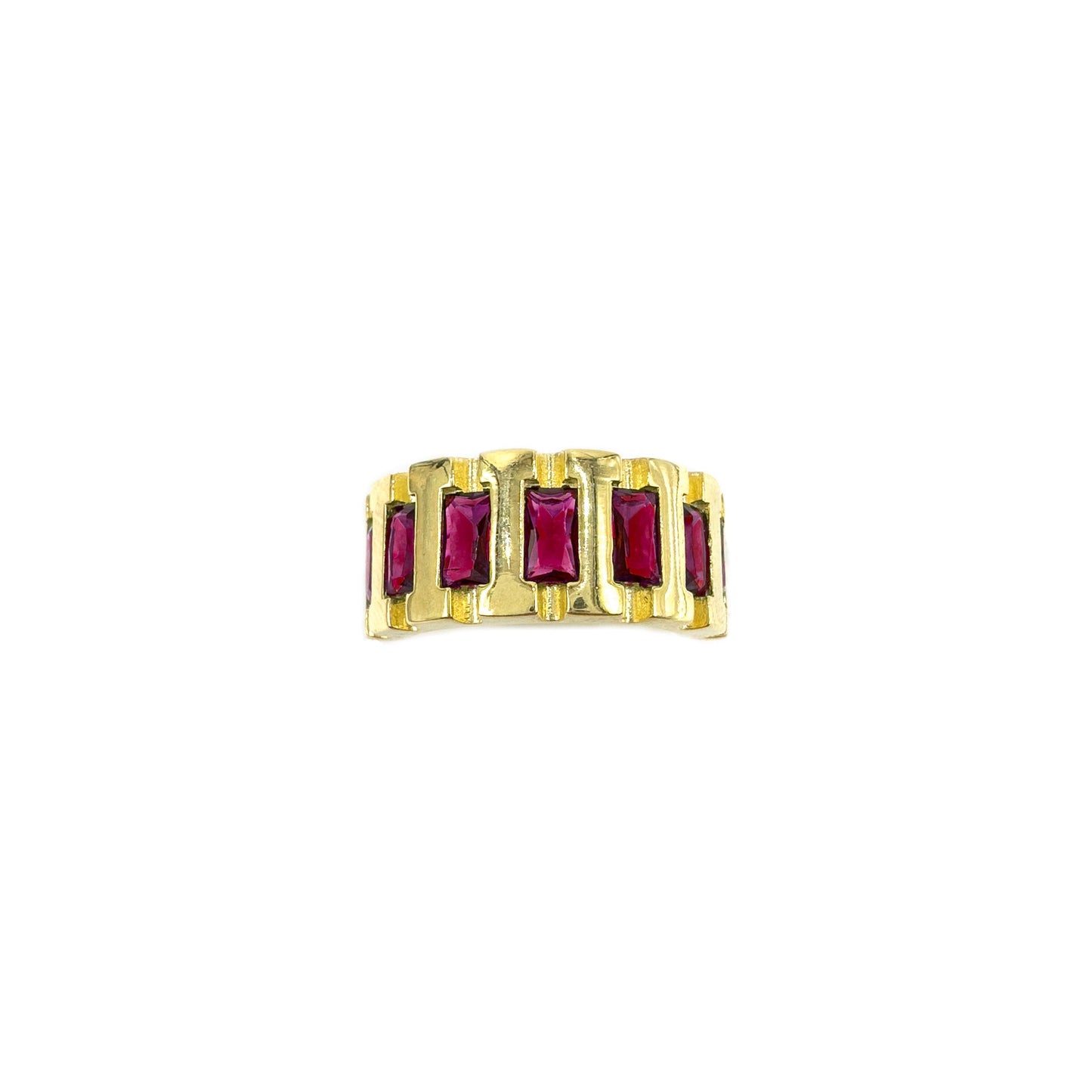 Burgundy Stone Vintage Ring