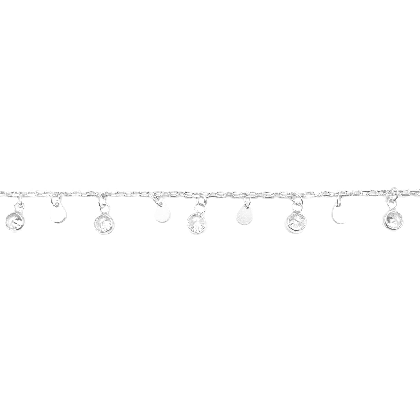 Dangling Stone Sequined Anklet