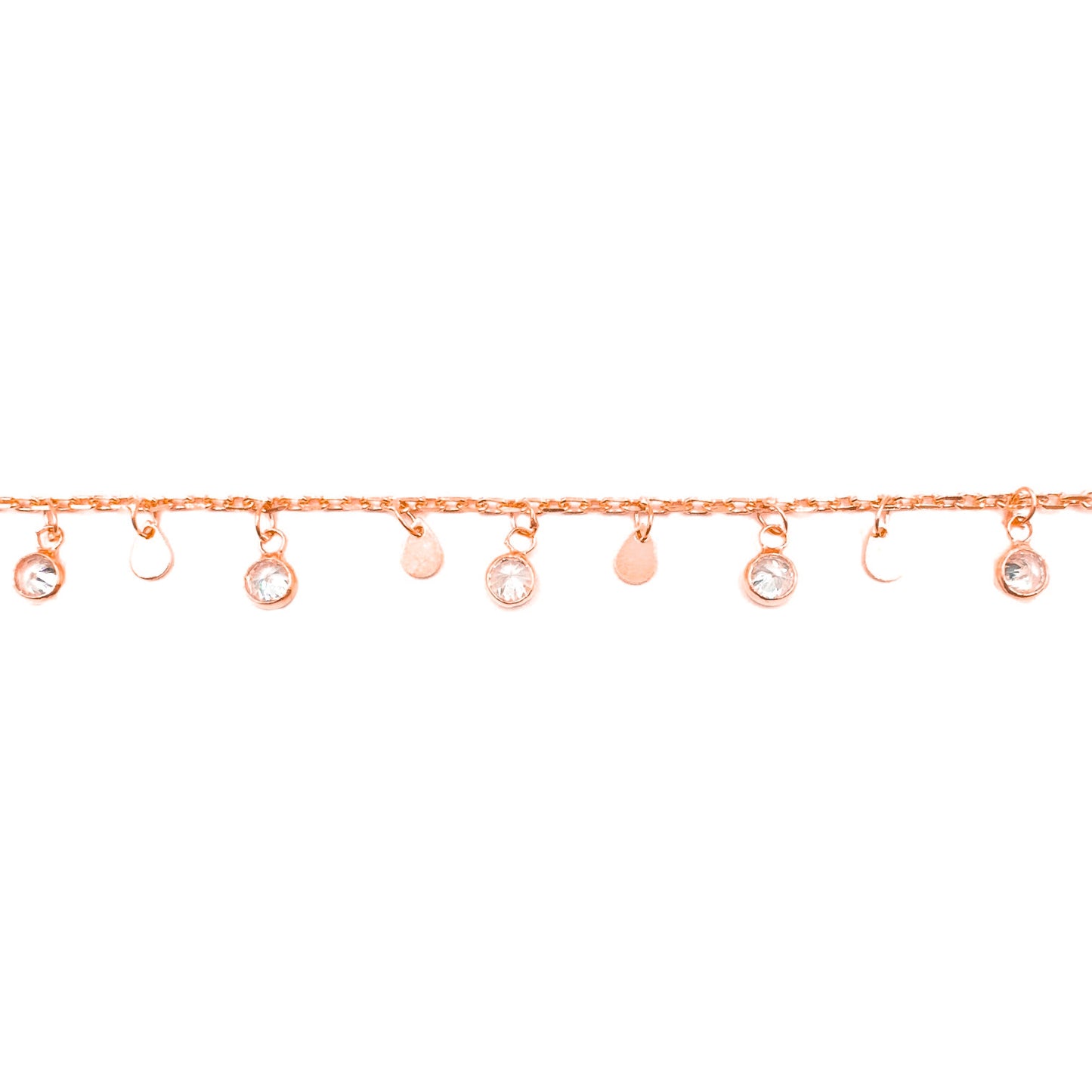 Dangling Stone Sequined Anklet