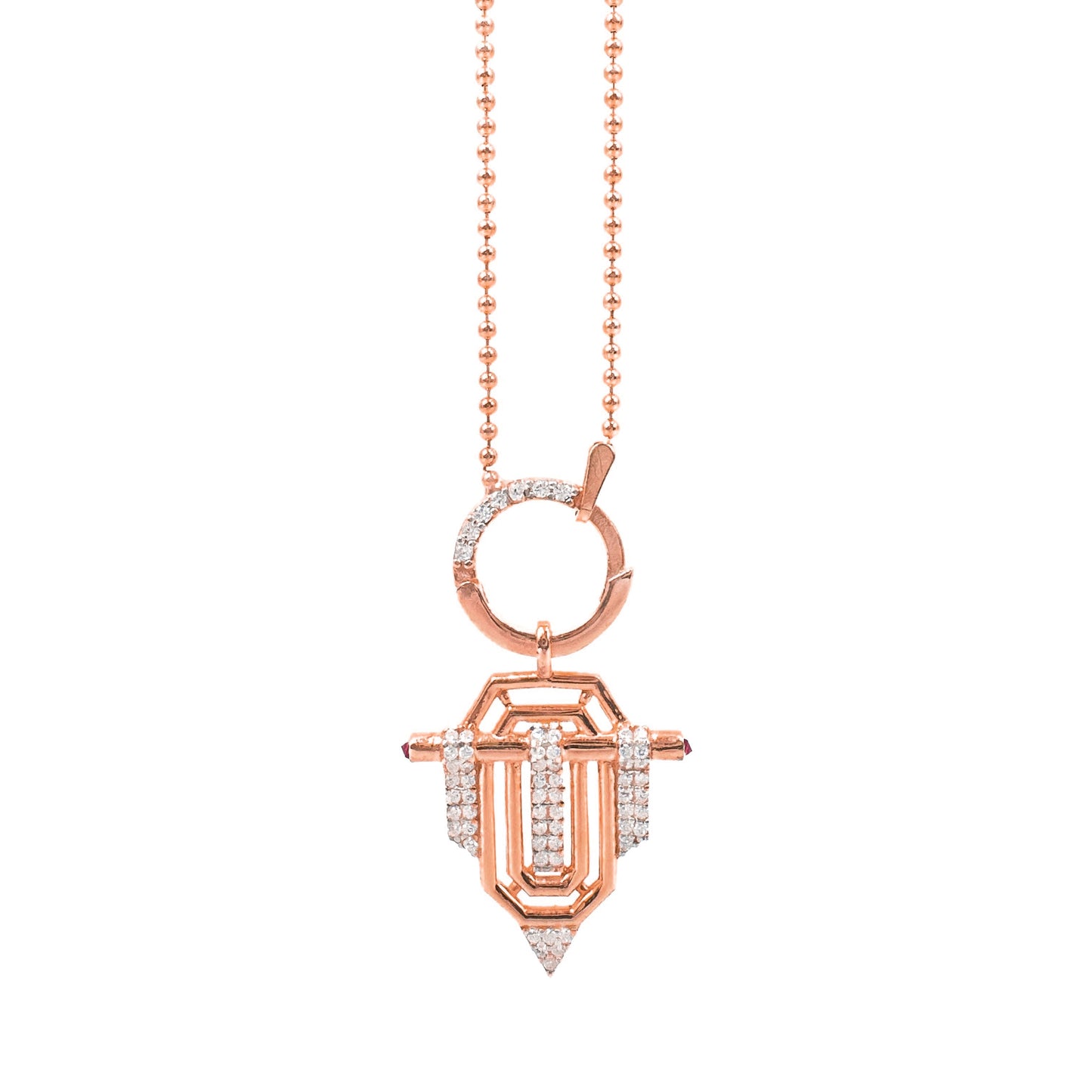 Serenay T Necklace with Ball Chain