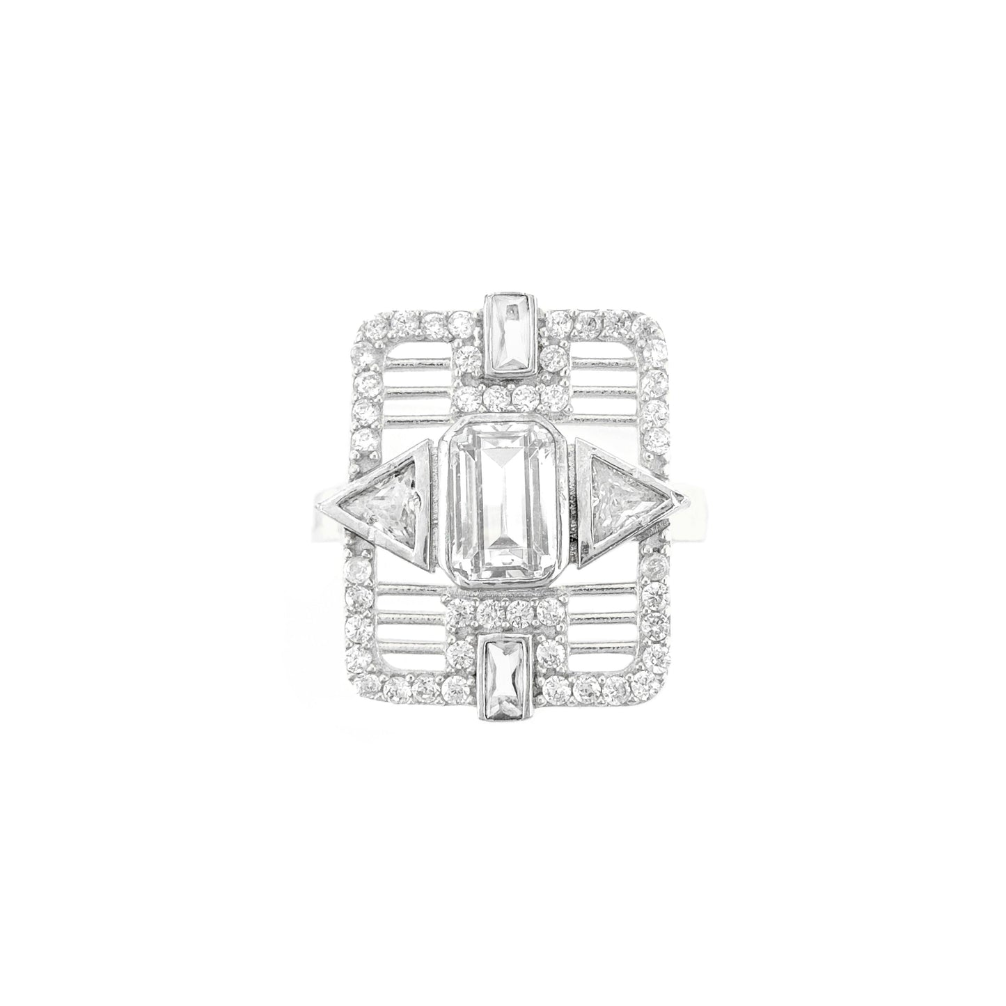 Vintage Triangle Stone Ring