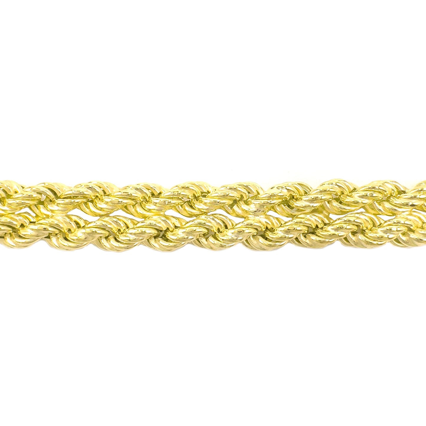 Double Row Twist Chain Bracelet