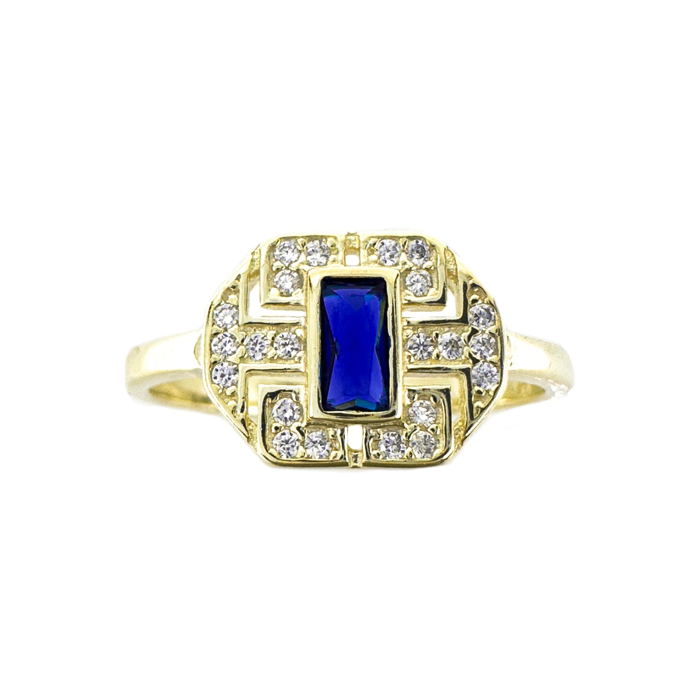Vintage Pinky Finger Ring with Colorful Stones