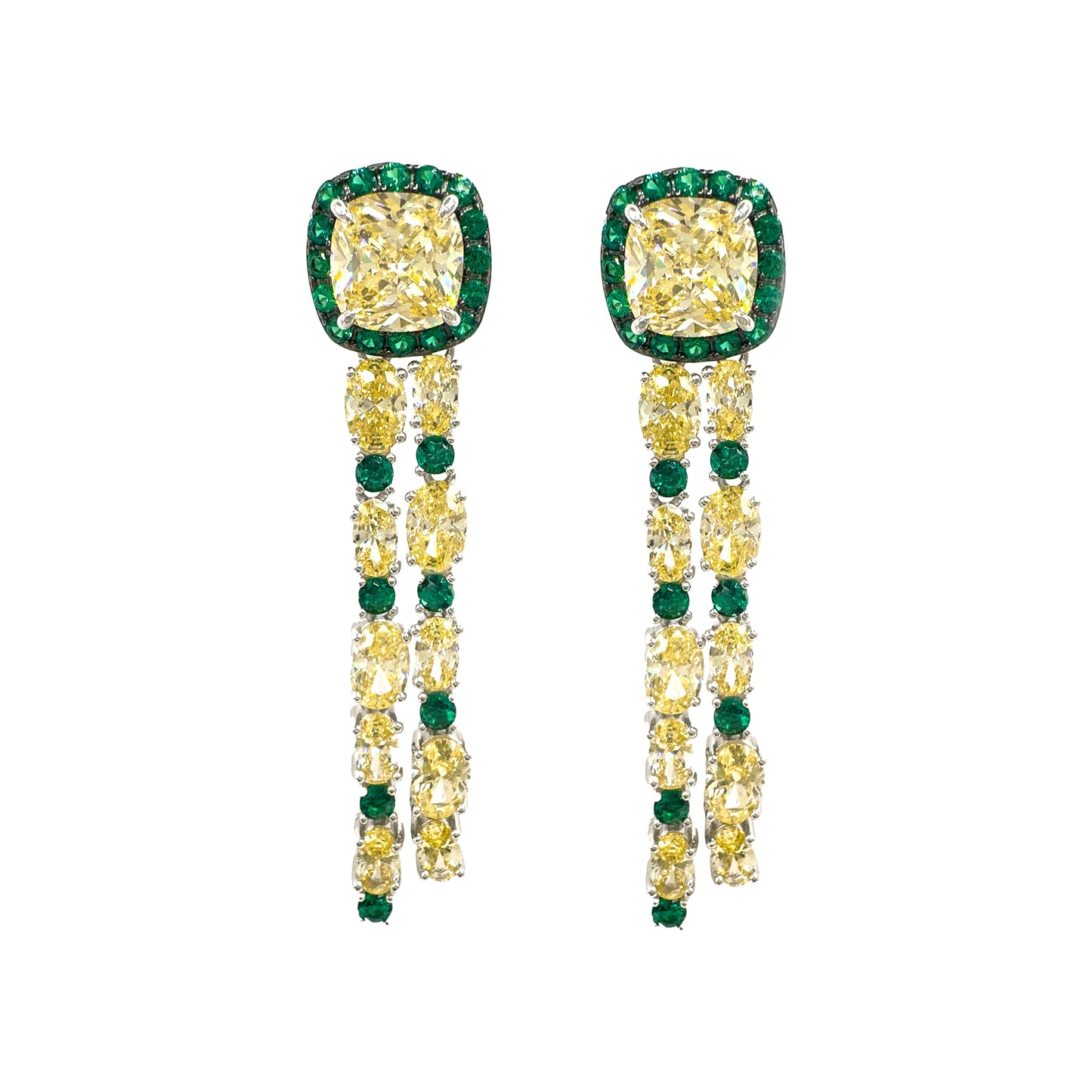 Green - Yellow Stone Earring