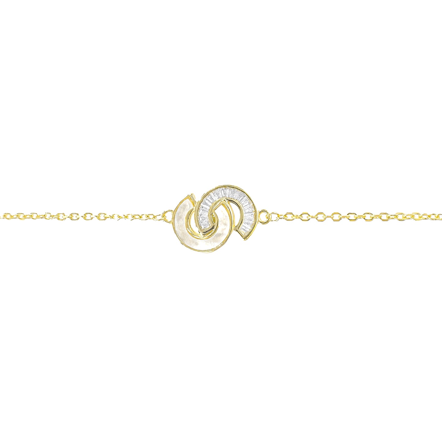 S Model Mother of Pearl Bracelet