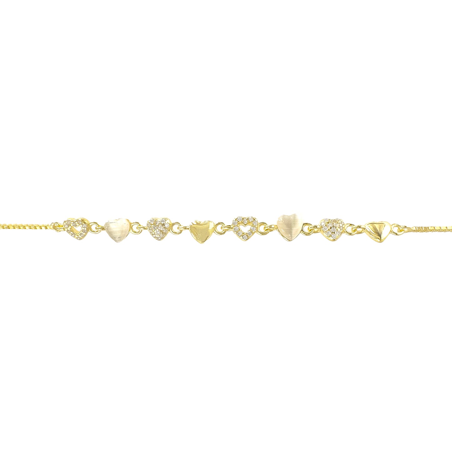Heart Design Mother of Pearl Bracelet