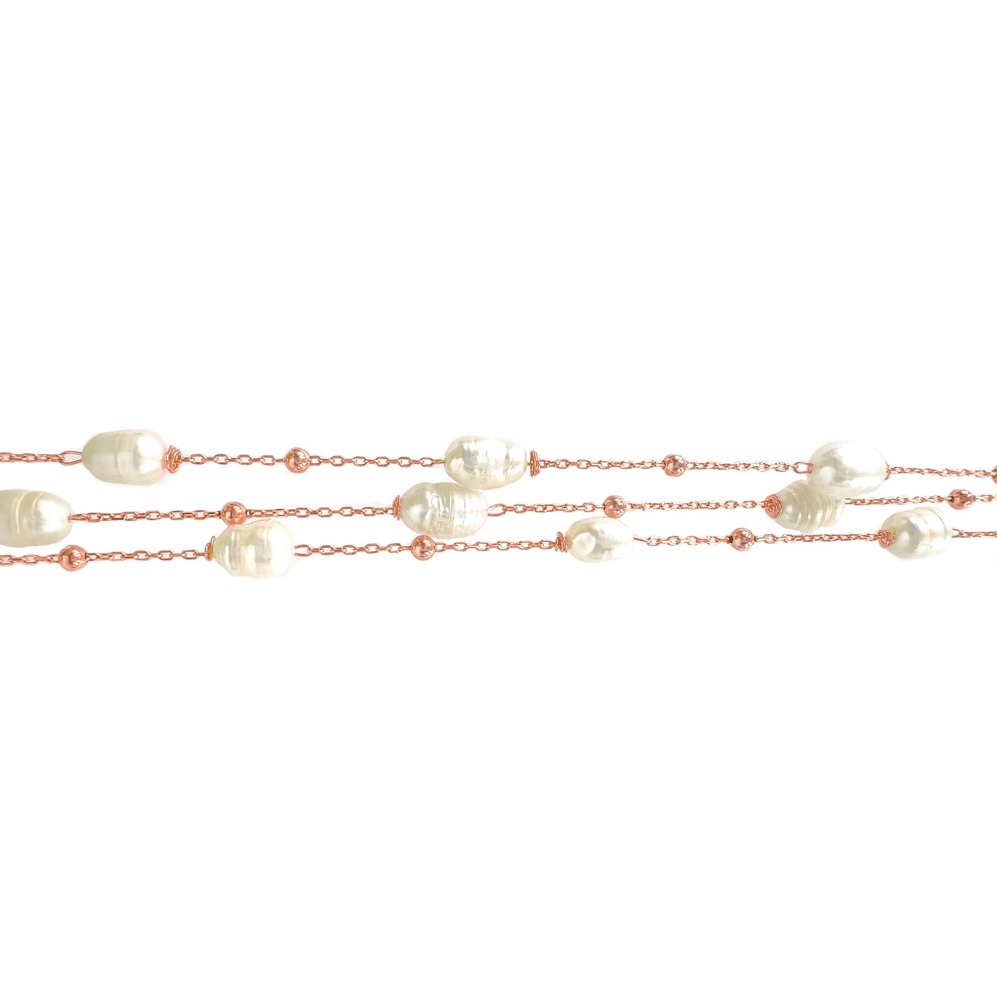 Three Row Pearl Bracelet