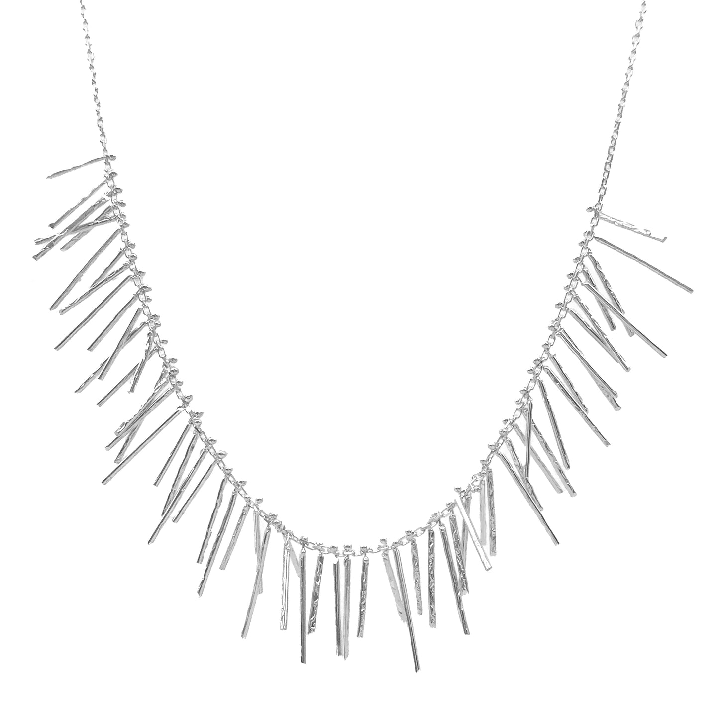 Knit Fringe Necklace