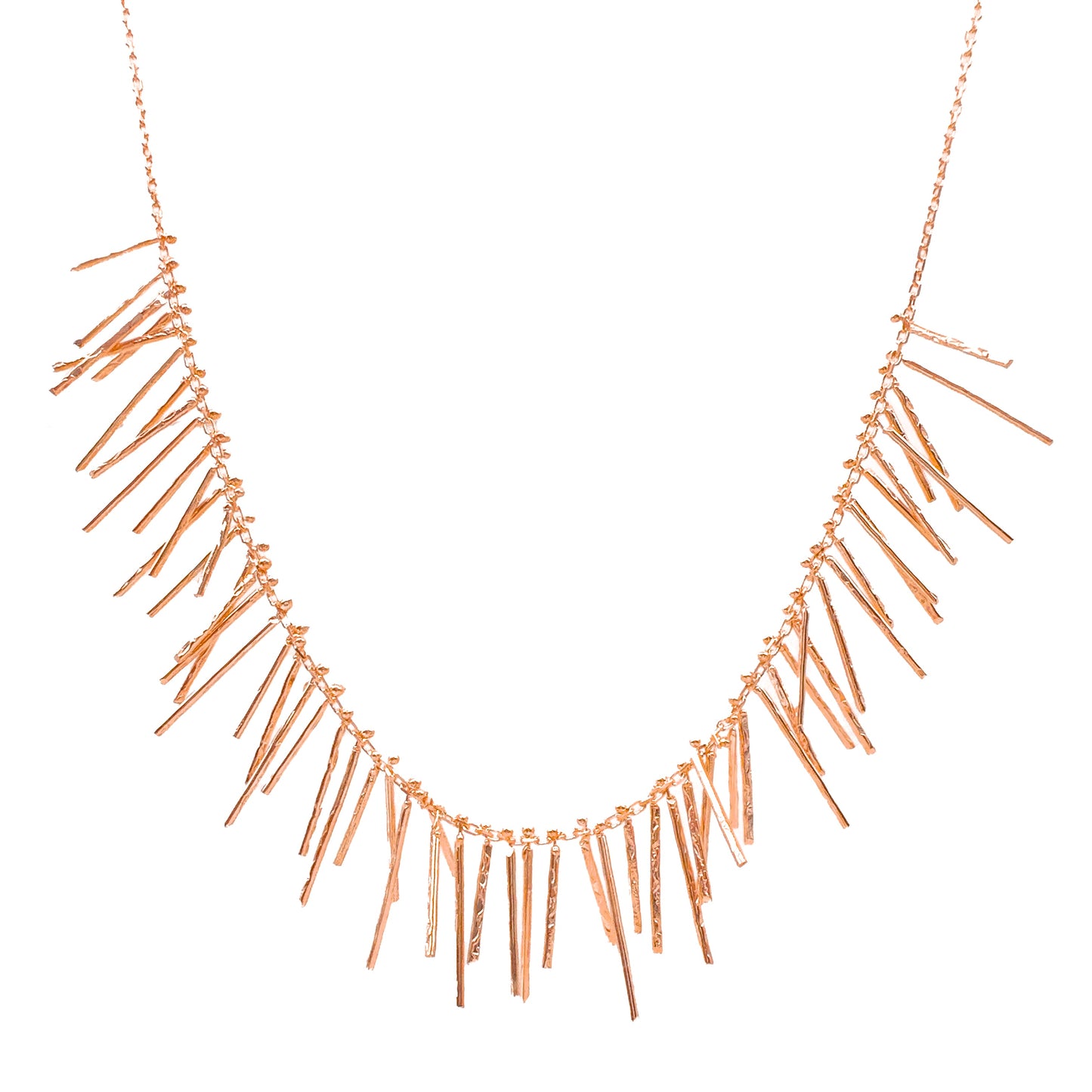Knit Fringe Necklace