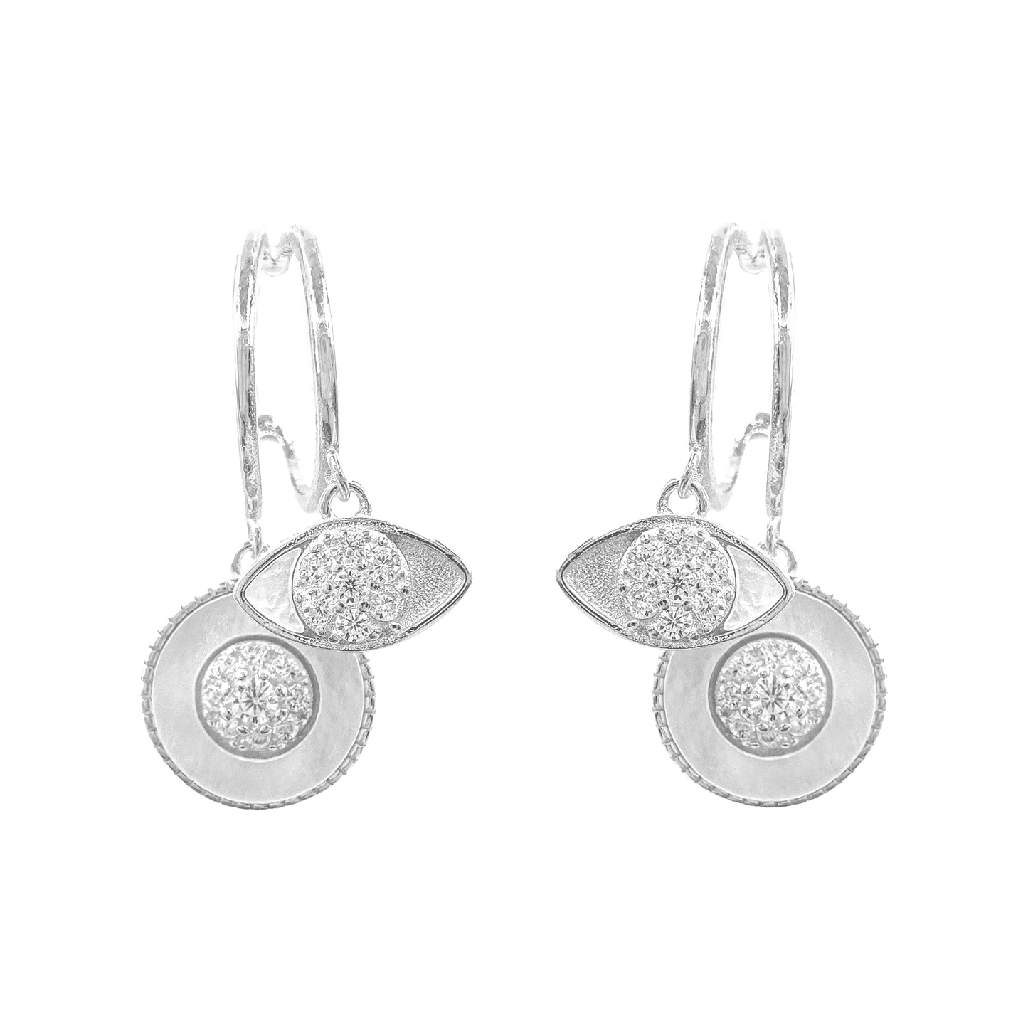 Mother of Peal Eye Earring
