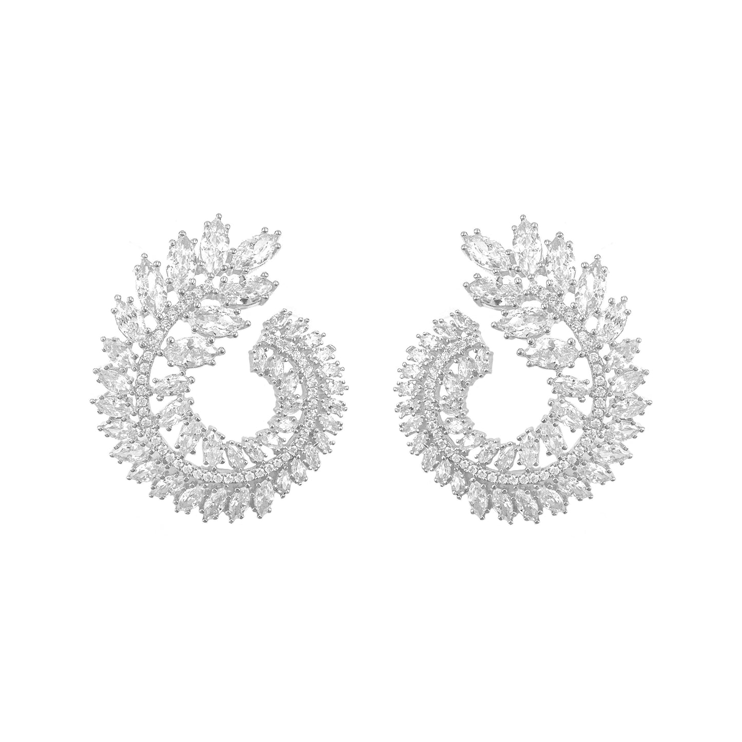 Flower Evening Dress Earrings
