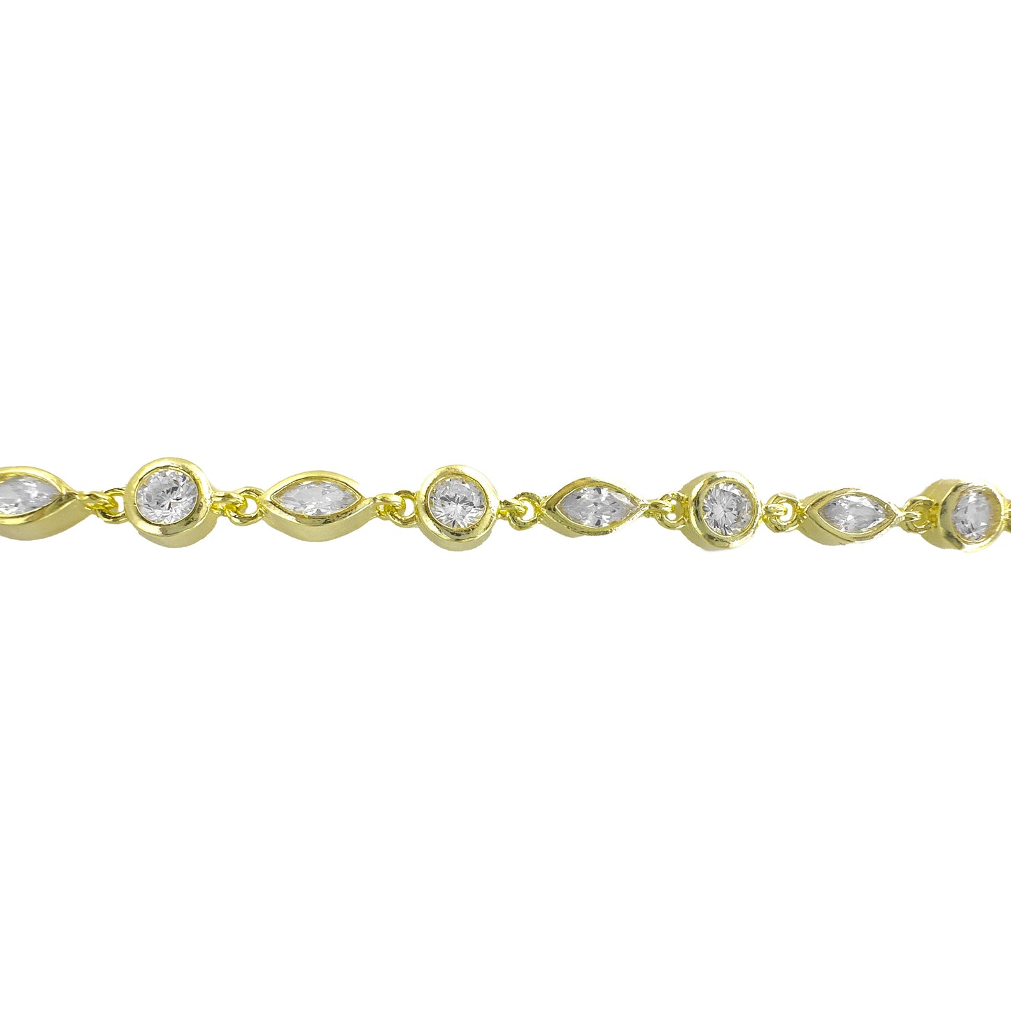 Drop Round Stone Bracelet