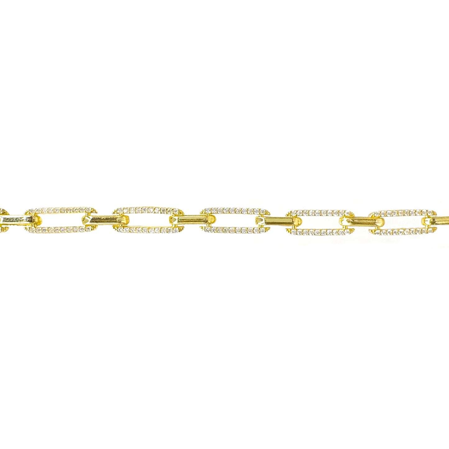 Stone Paperclip Bracelet