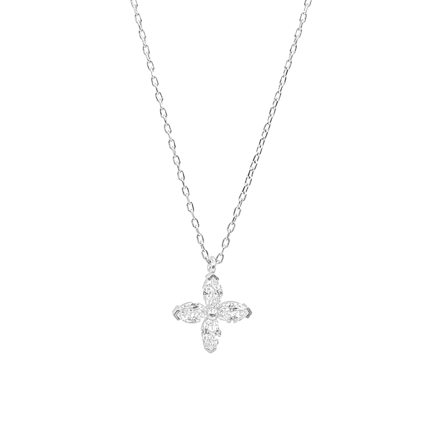 Marquise Flower Necklace
