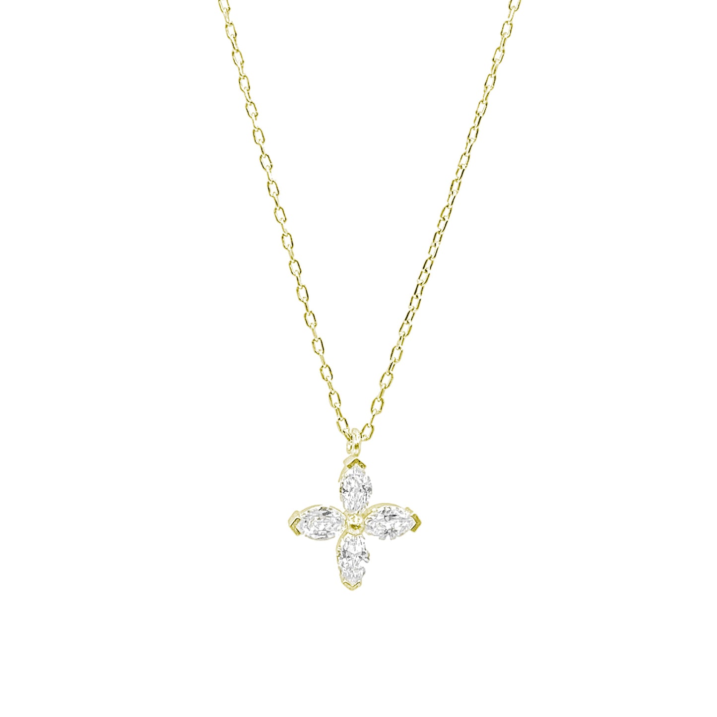 Marquise Flower Necklace