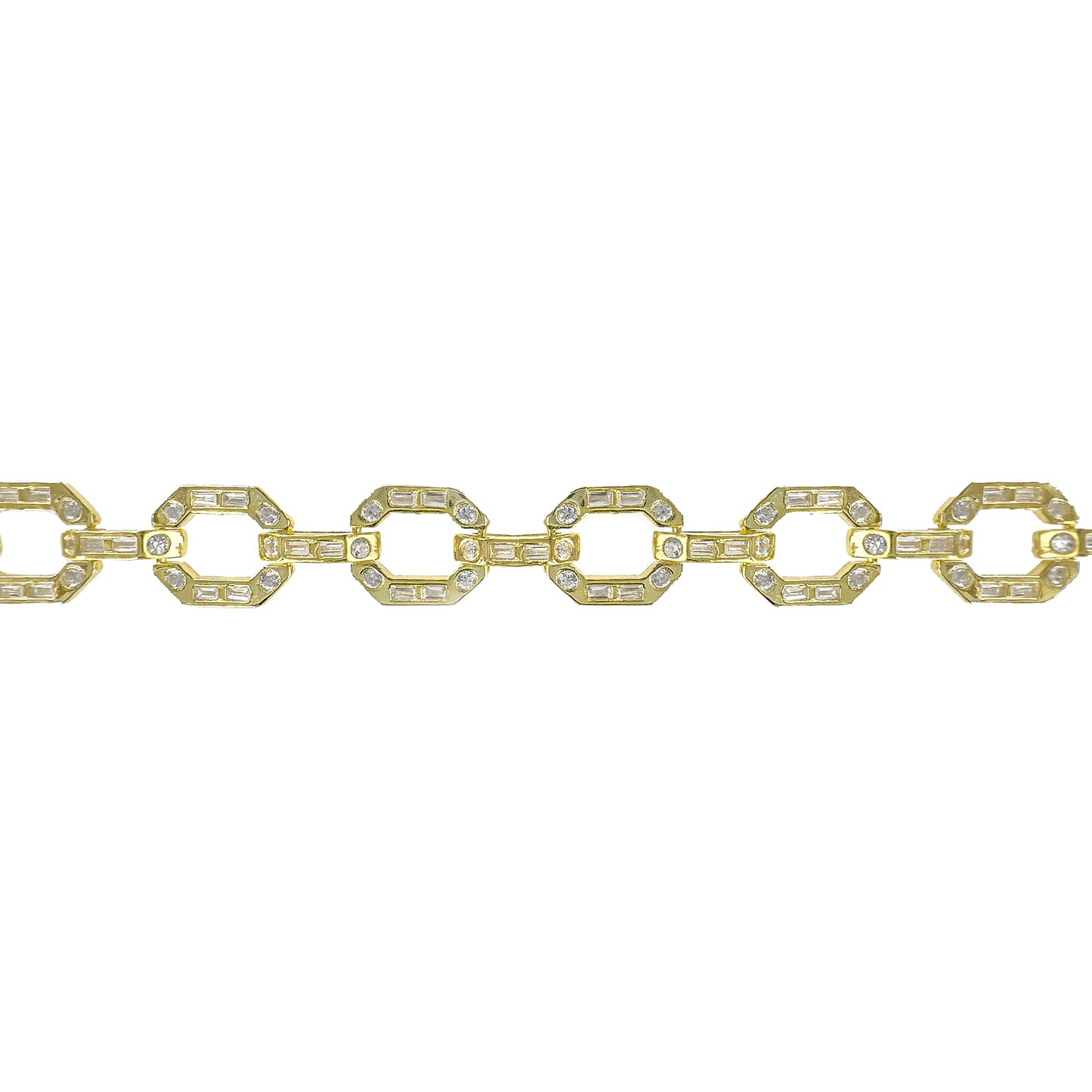 Design Stone Paperclip Bracelet