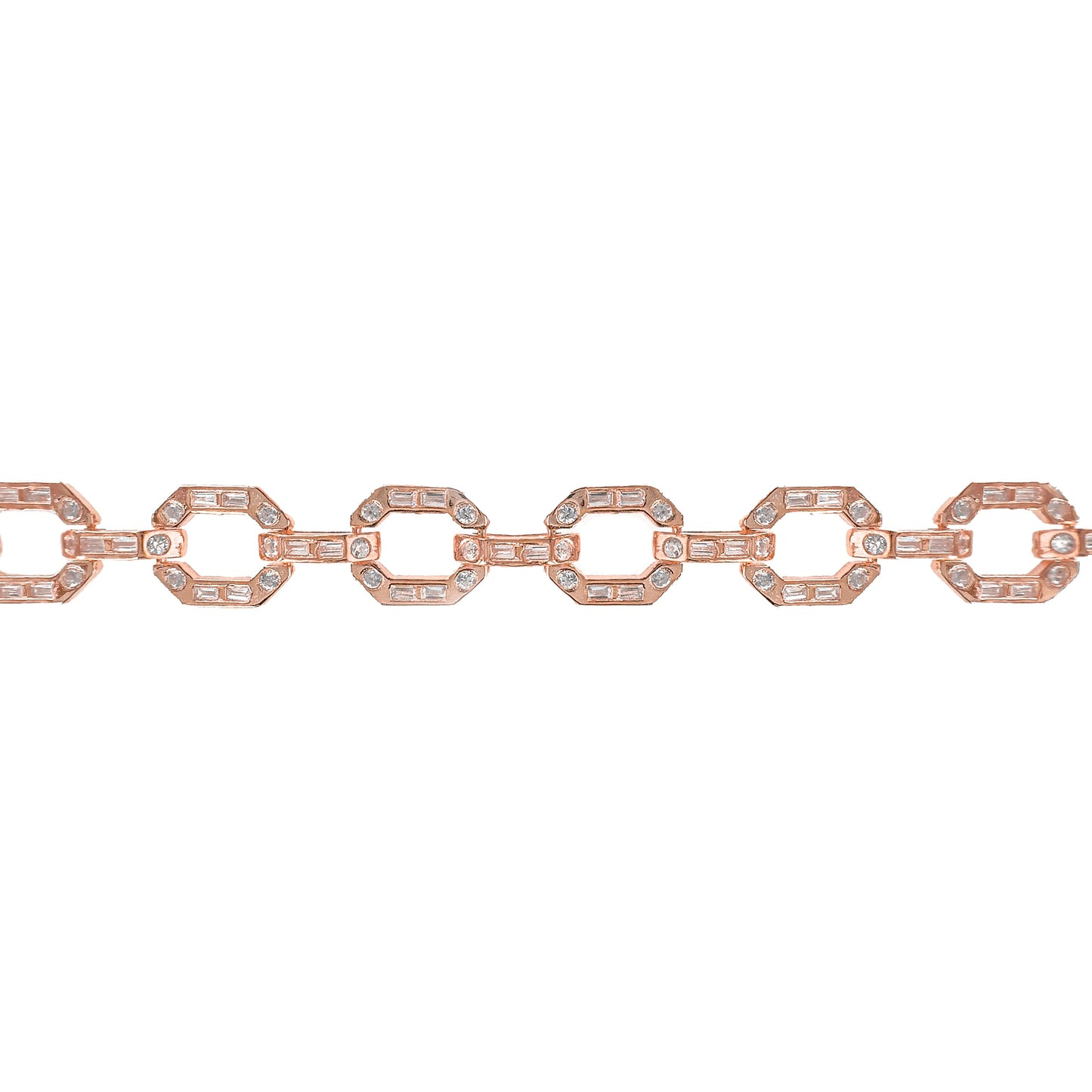 Design Stone Paperclip Bracelet