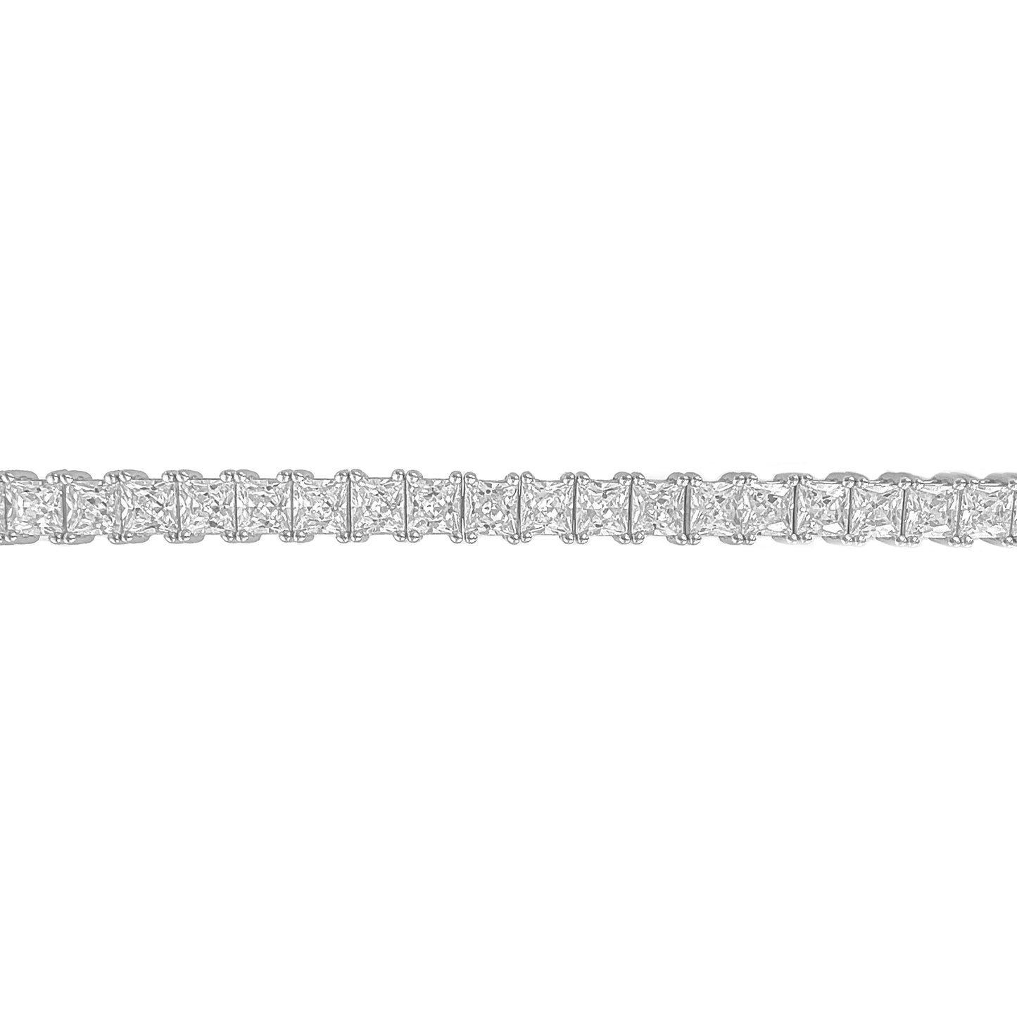 Four mm Square Tennis Bracelet