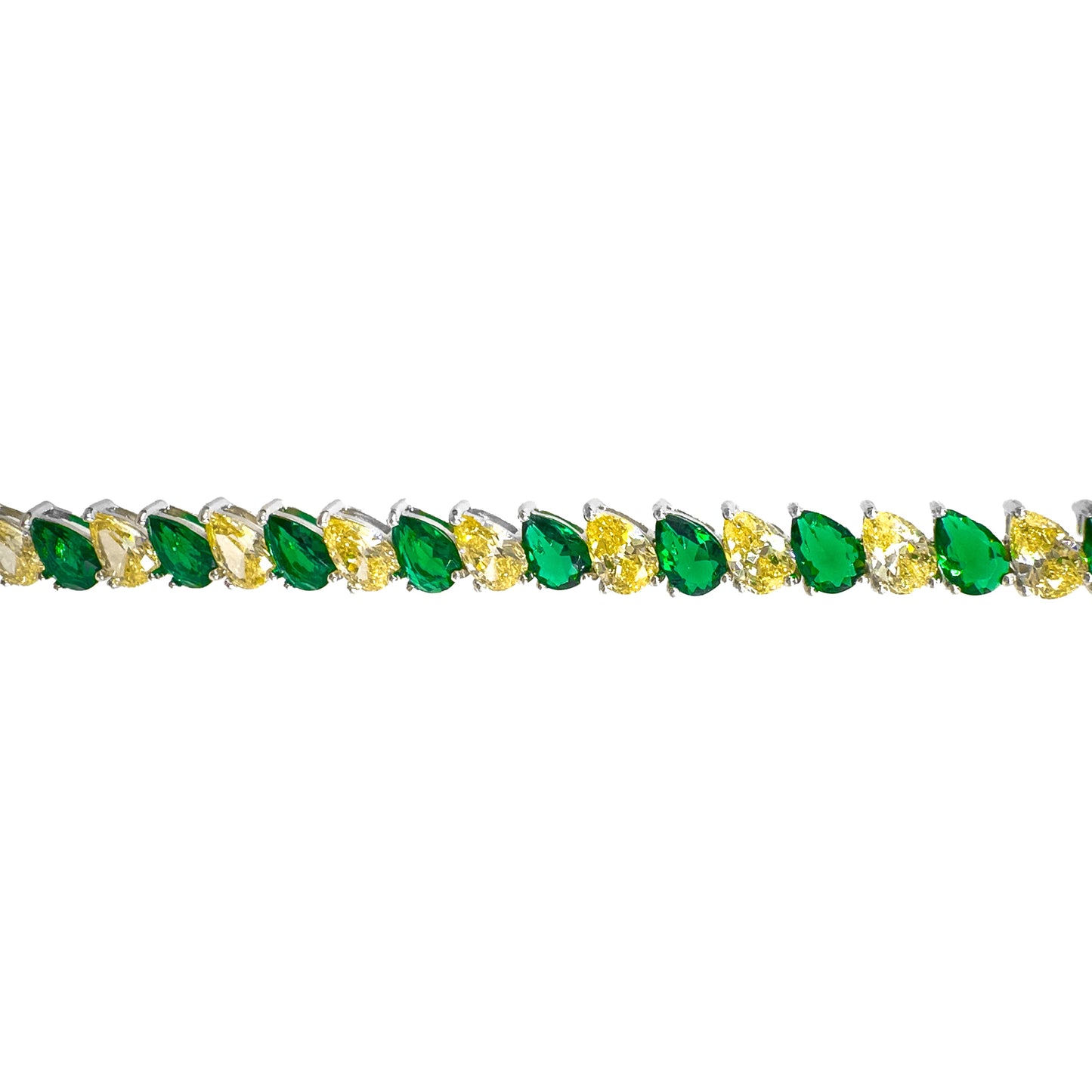 Green-Yellow Transitional Tennis Bracelet