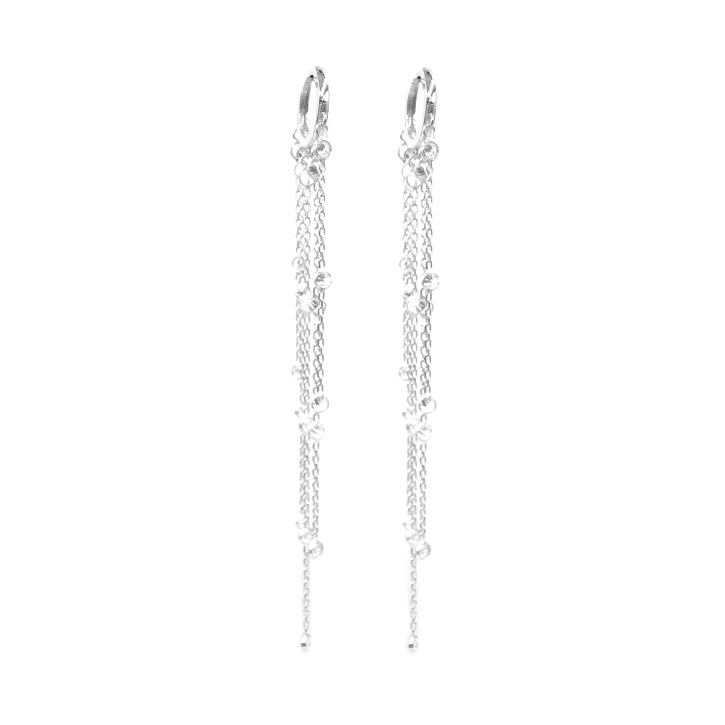 Stone Chain Earrings