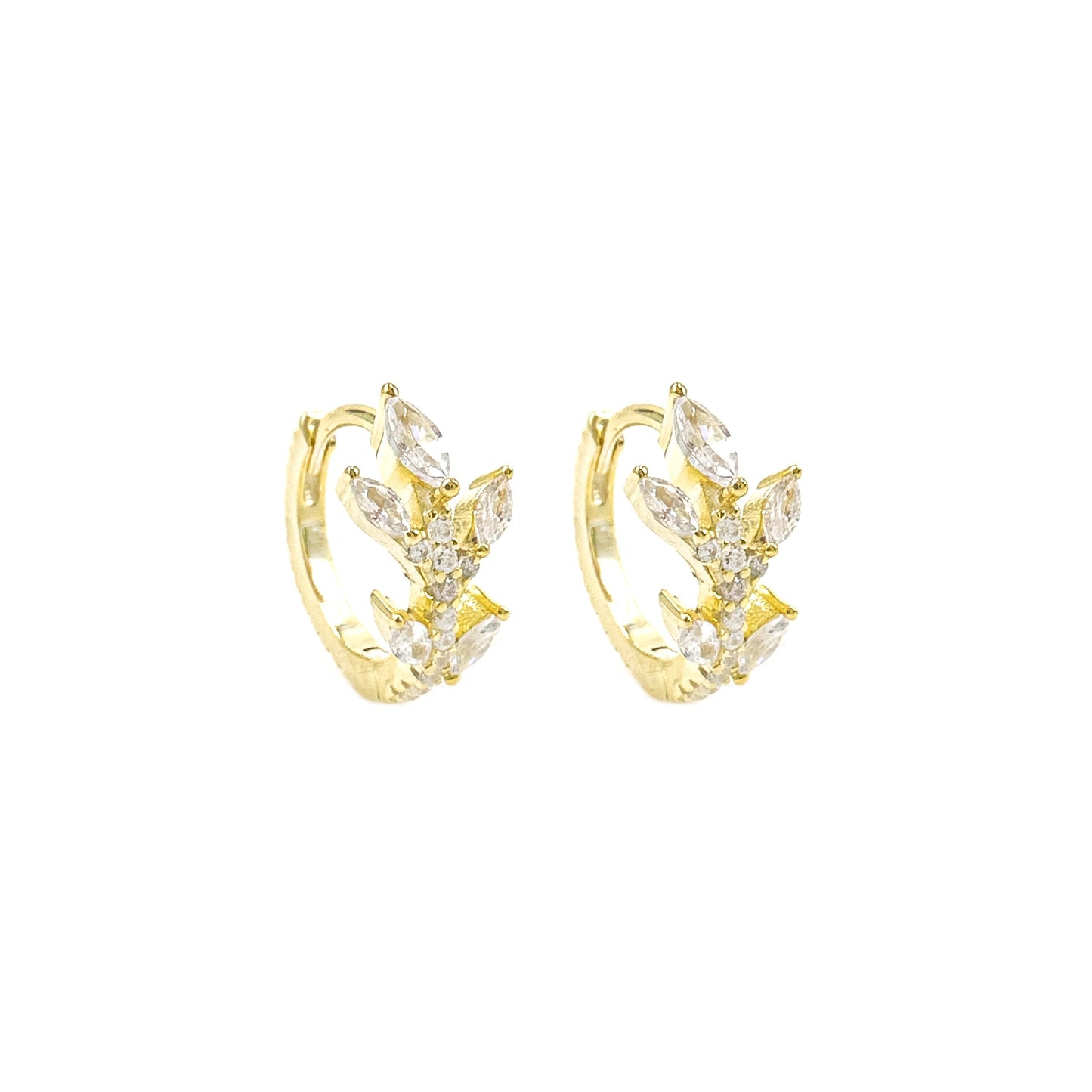 Stone Toba Hoop Earrings