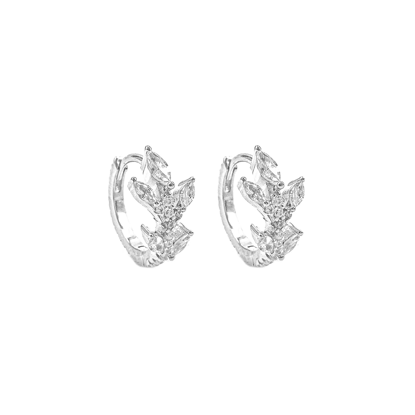 Stone Toba Hoop Earrings