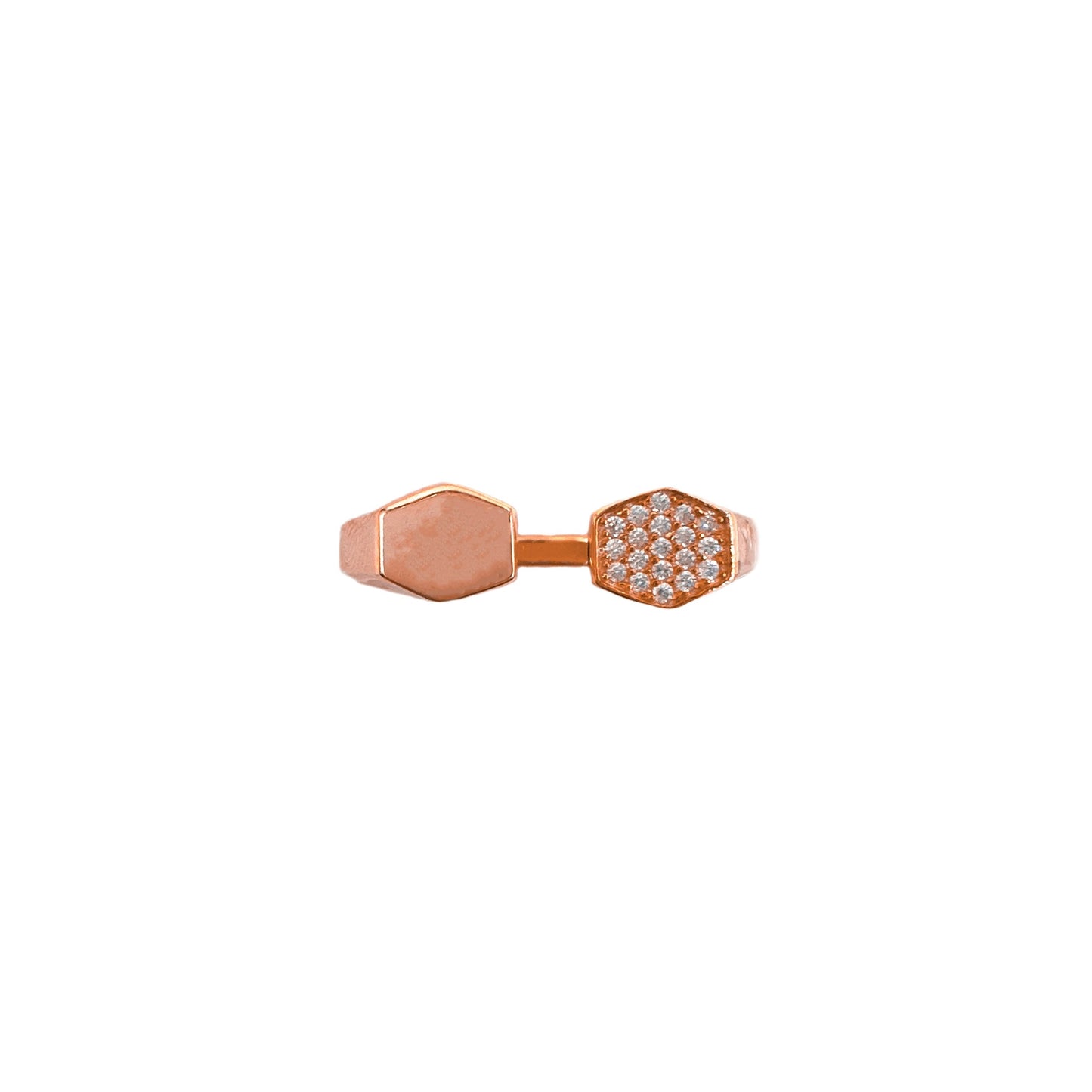 Stone Hexagon Ring