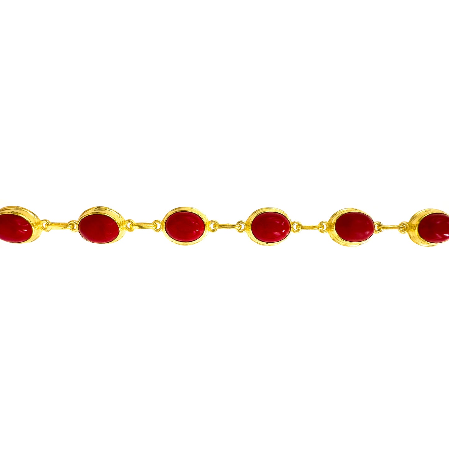 Red Natural Stone Bracelet