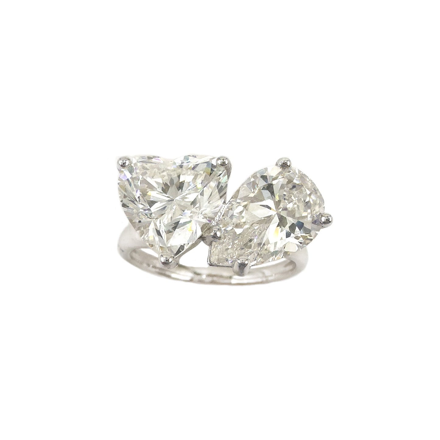 Drop and Heart G-Color Ring