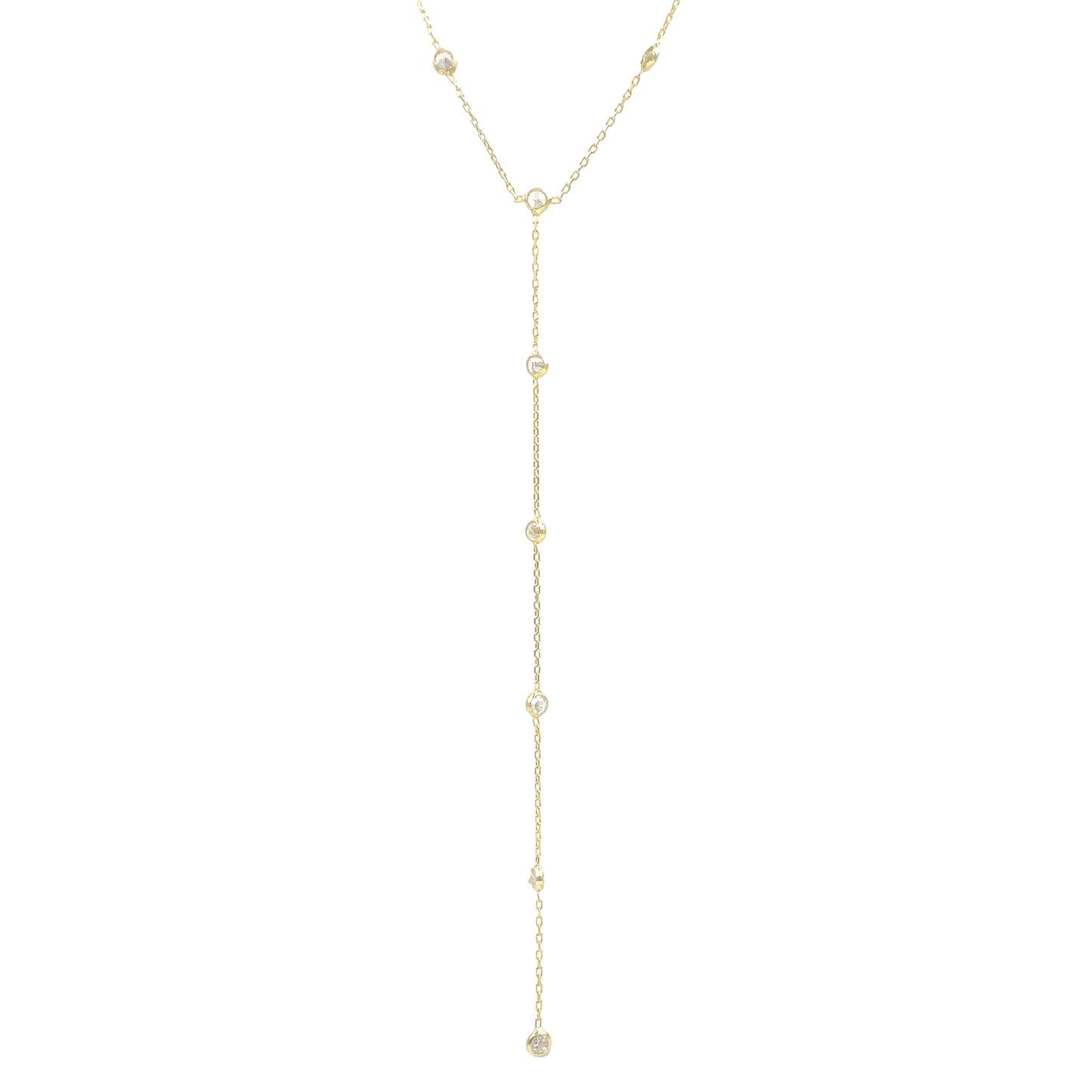 Designer Stone Y Necklace